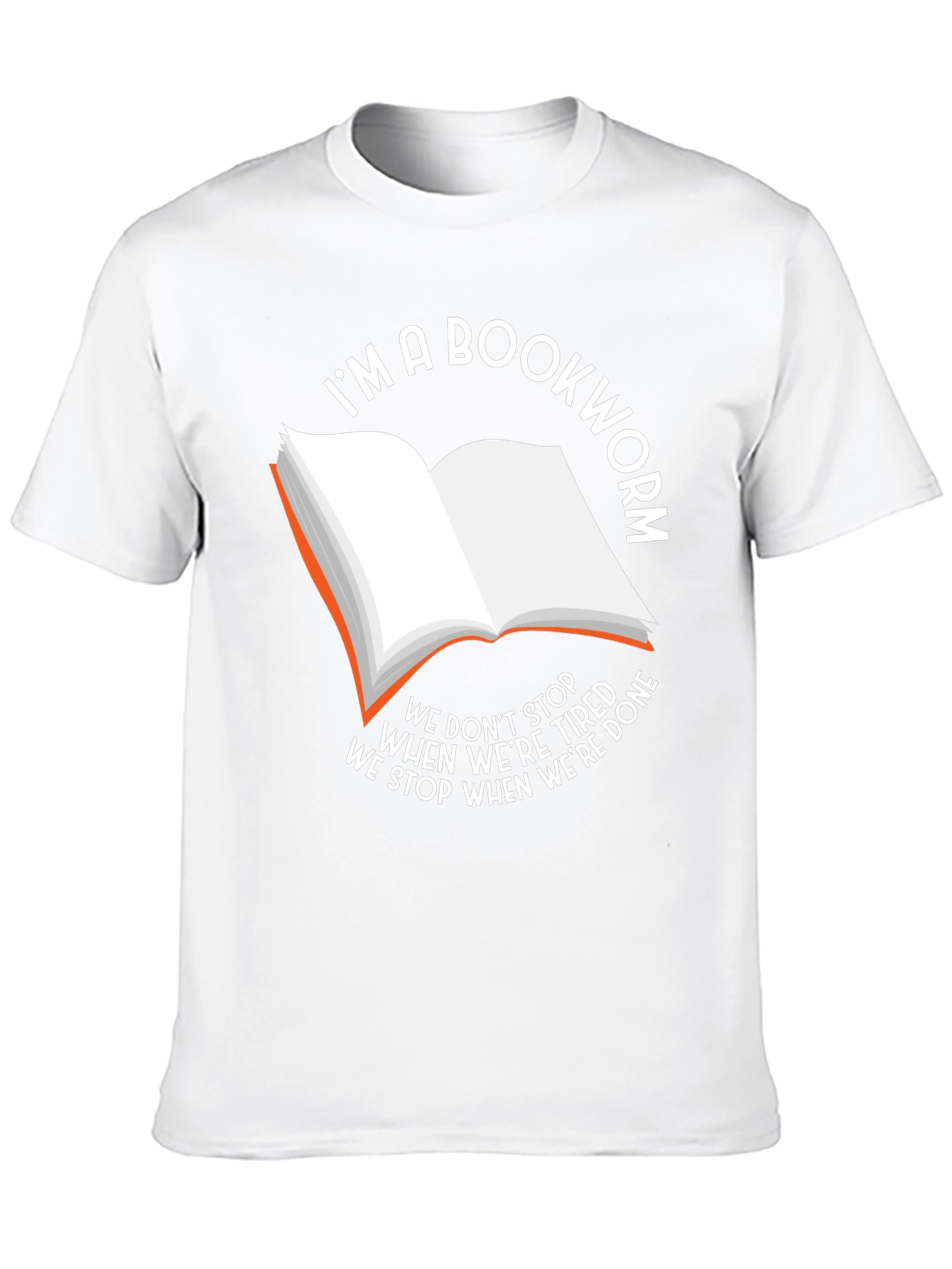 Black Bookworm T-Shirt - We Stop When We're Done view 10