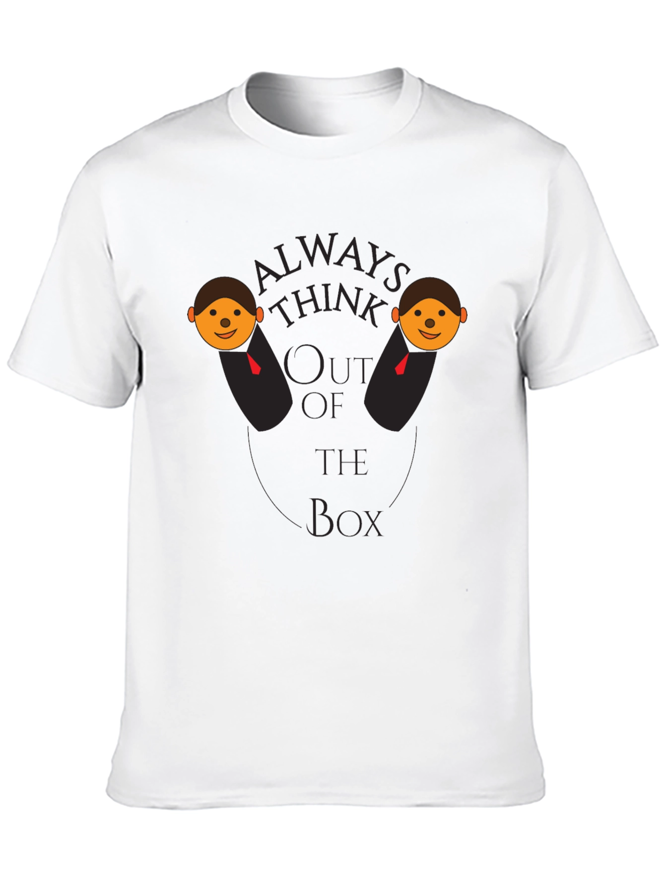 Black Think Outside the Box Graphic T-Shirt view 10