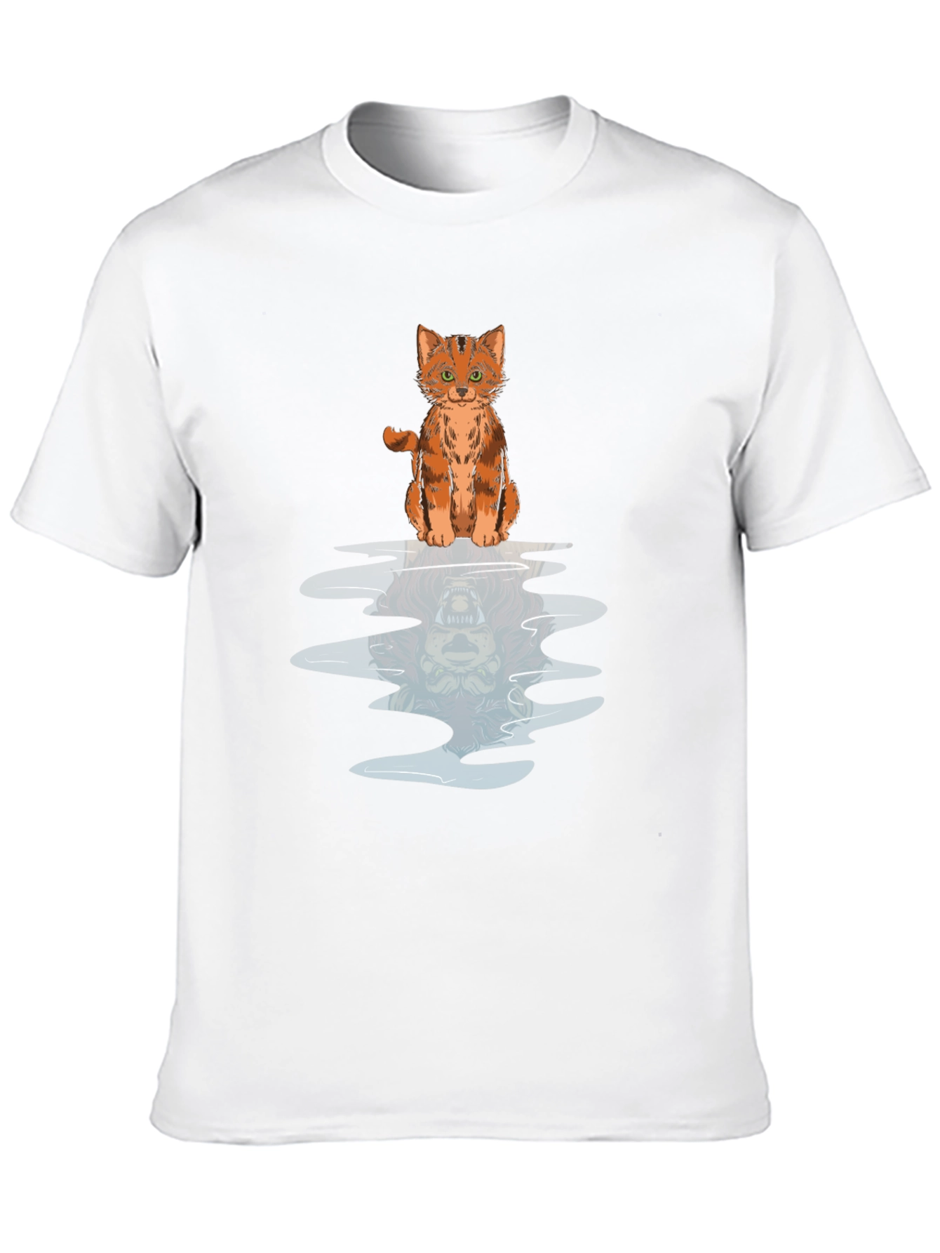 Black Cat Reflection Graphic Tee view 10