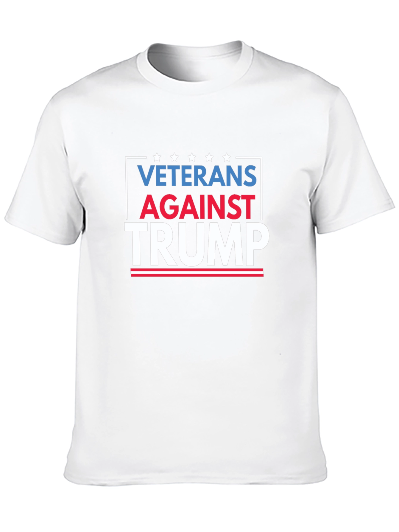 Black Veterans Against Trump Graphic Tee - Black Cotton Shirt view 10