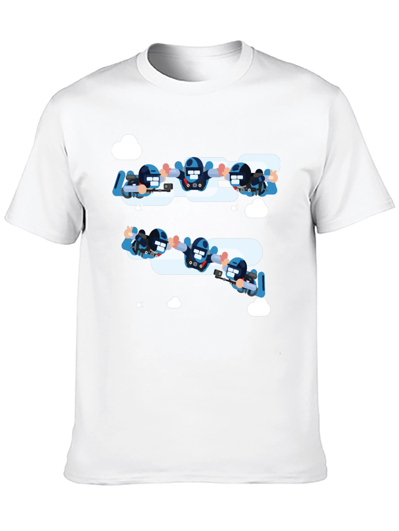 Black Skydiving Squad Black T-Shirt view 10