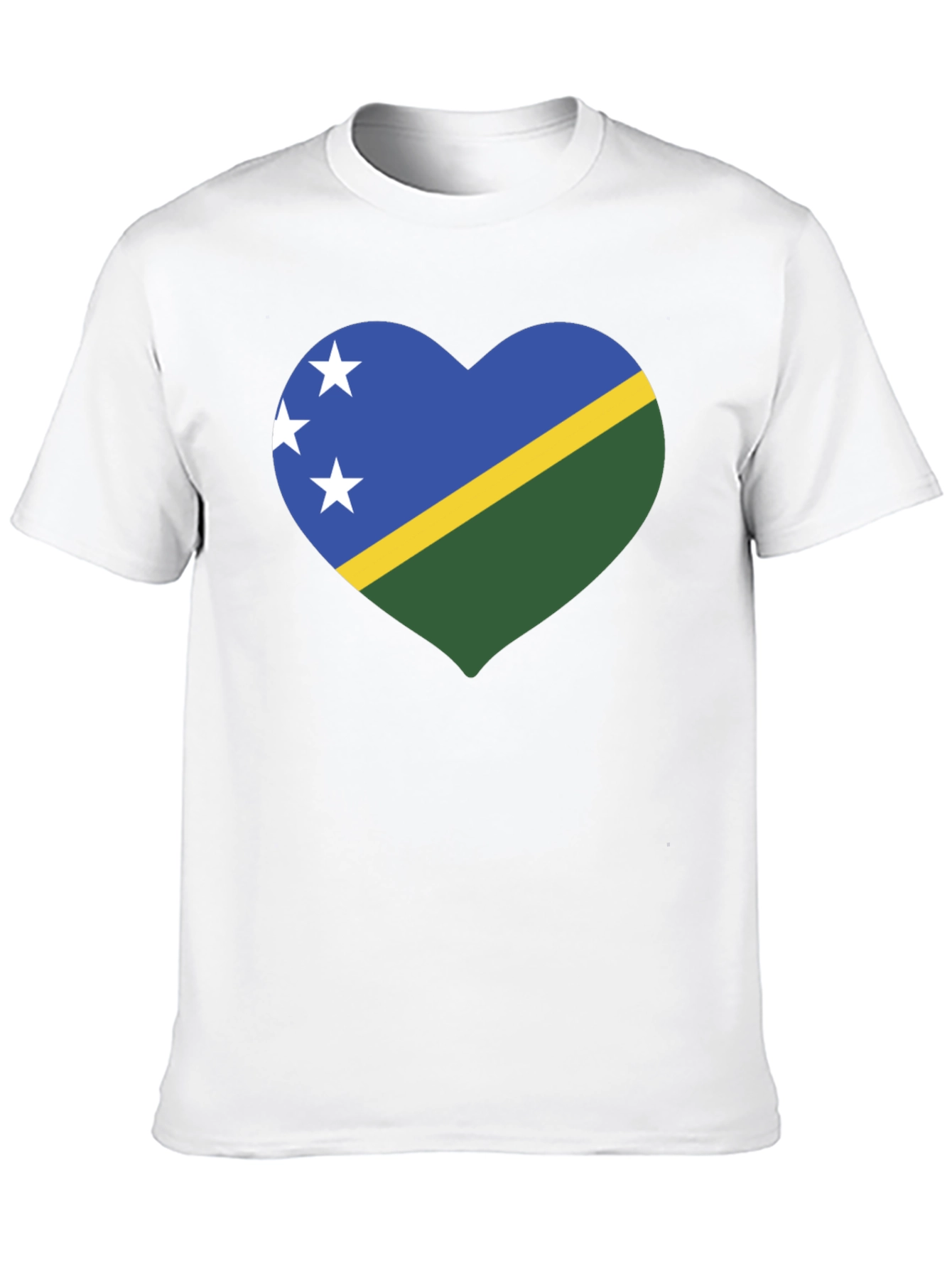 Solomon Islands Heart Flag T-Shirt - 10