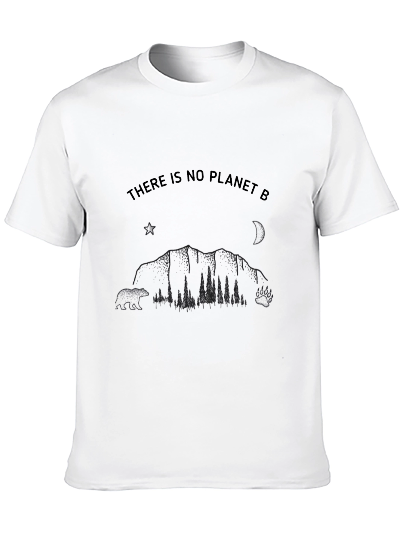 Black No Planet B Graphic Tee - Eco-Friendly T-Shirt view 10