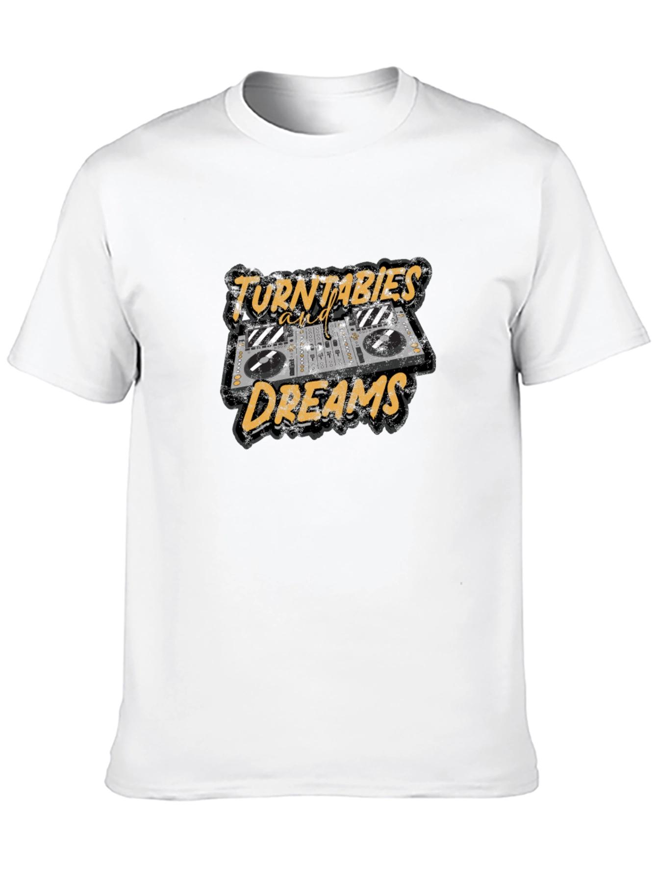 Black Turntables and Dreams Graphic Tee view 10