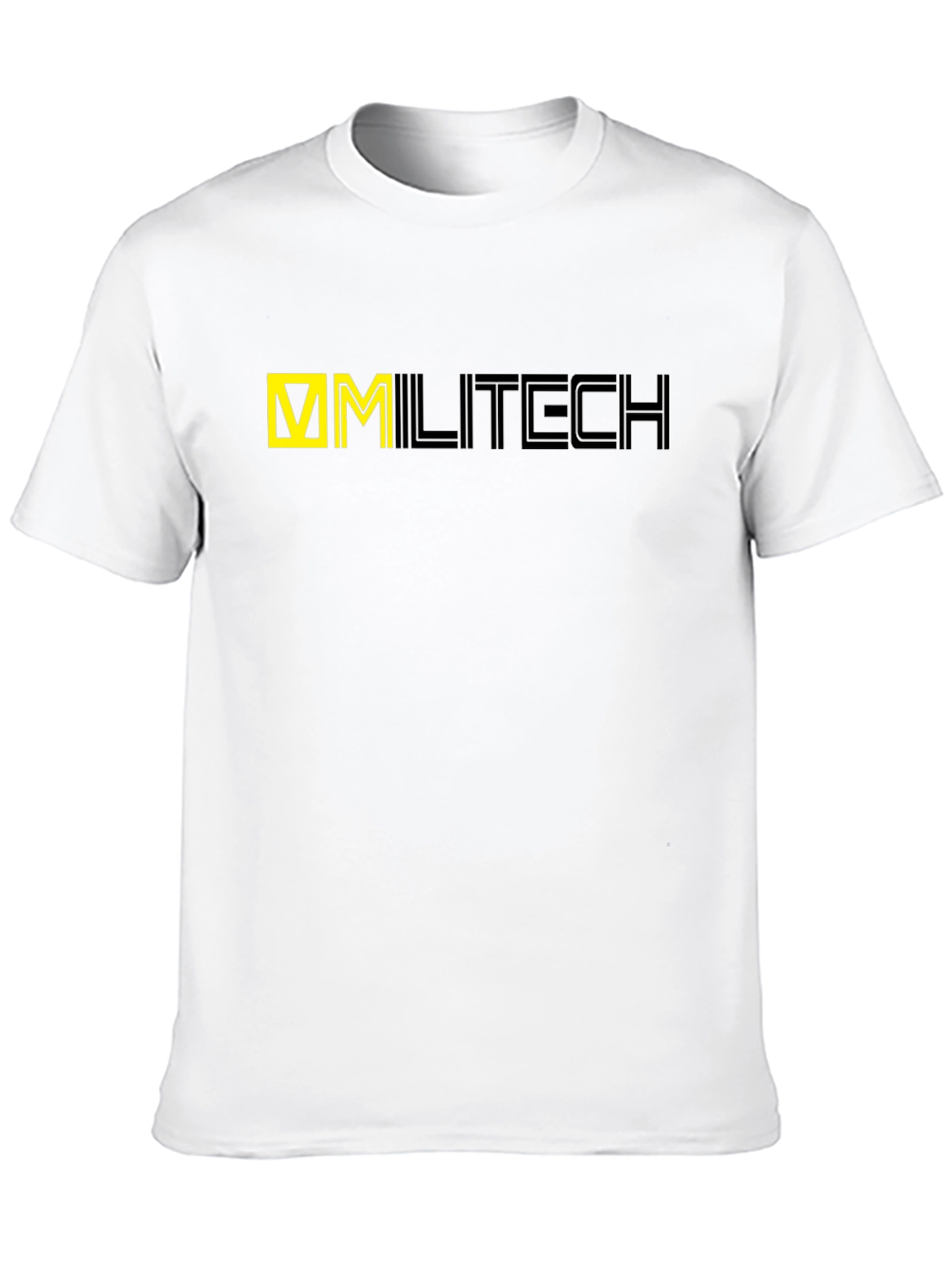 Black Cyberpunk Militech Graphic T-Shirt view 10