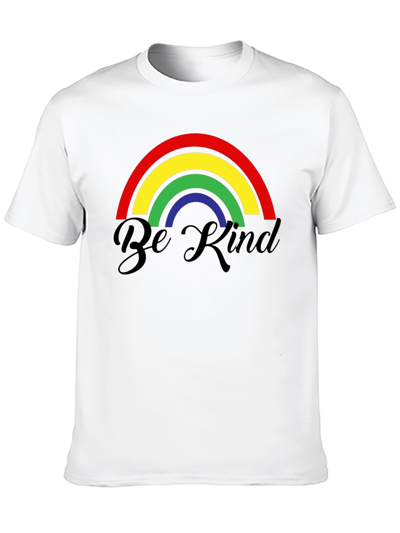 Black Be Kind Rainbow Graphic T-Shirt - Black view 10