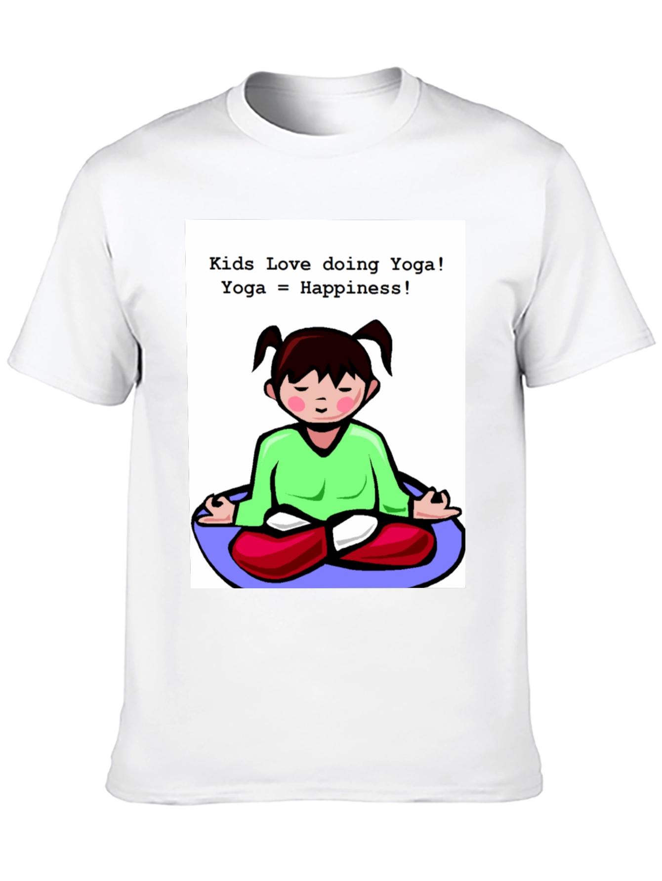 Black Kids Yoga T-Shirt - Love Doing Yoga view 10