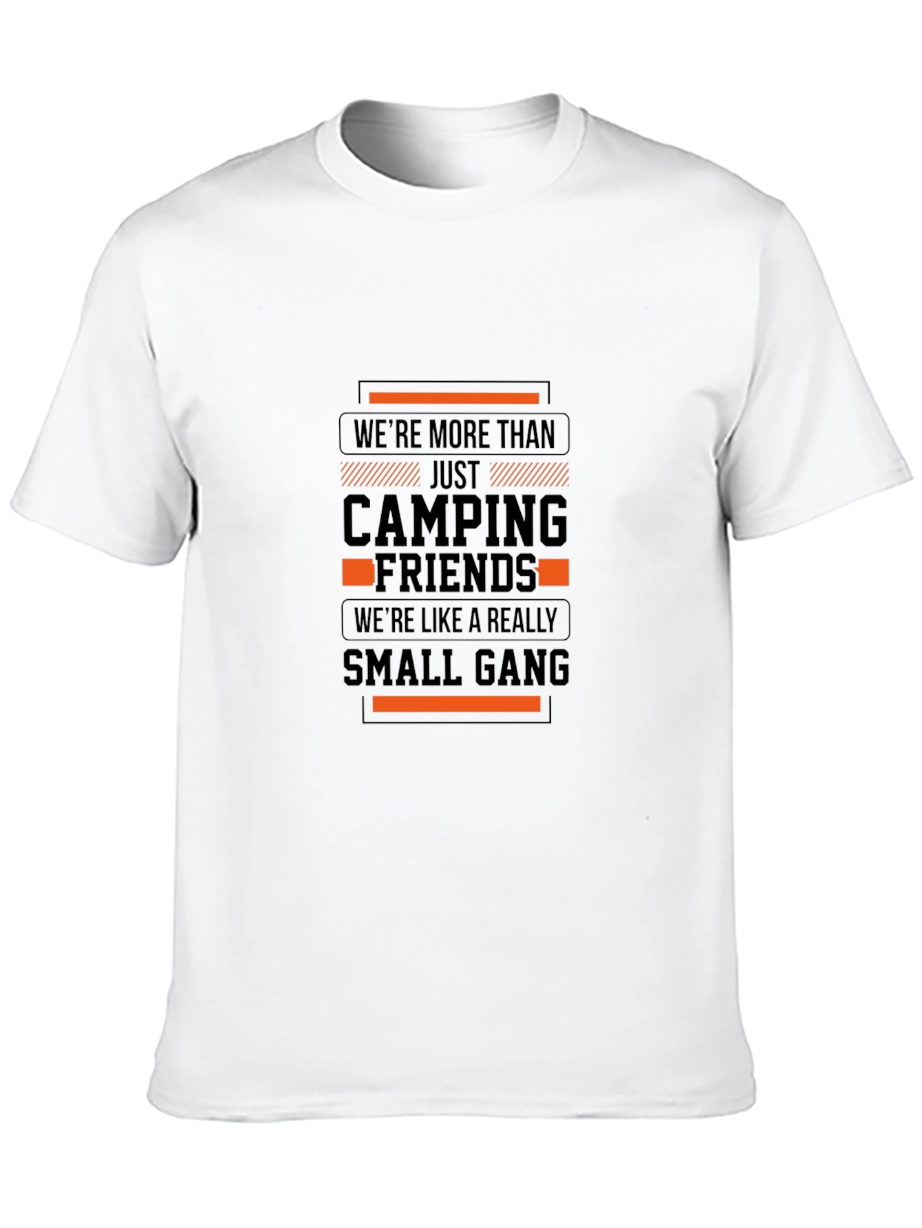 Black Camping Friends Small Gang Graphic T-Shirt view 10