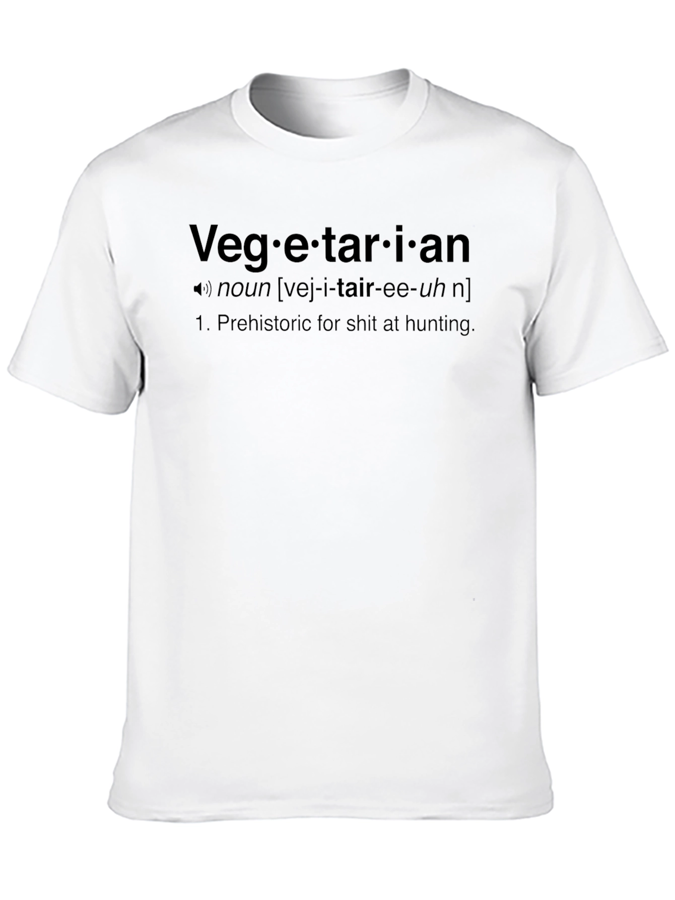 Black Vegetarian Definition Black T-Shirt view 10