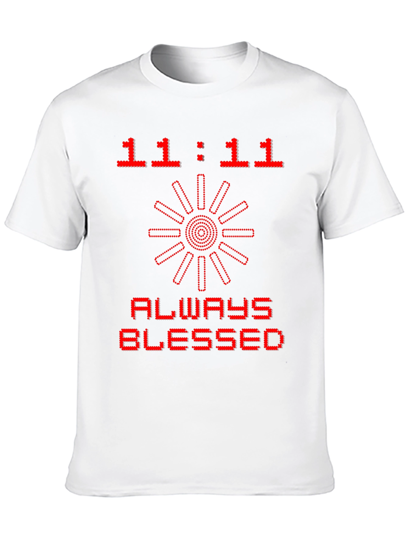 Black 11:11 Always Blessed Graphic Tee - Black view 10