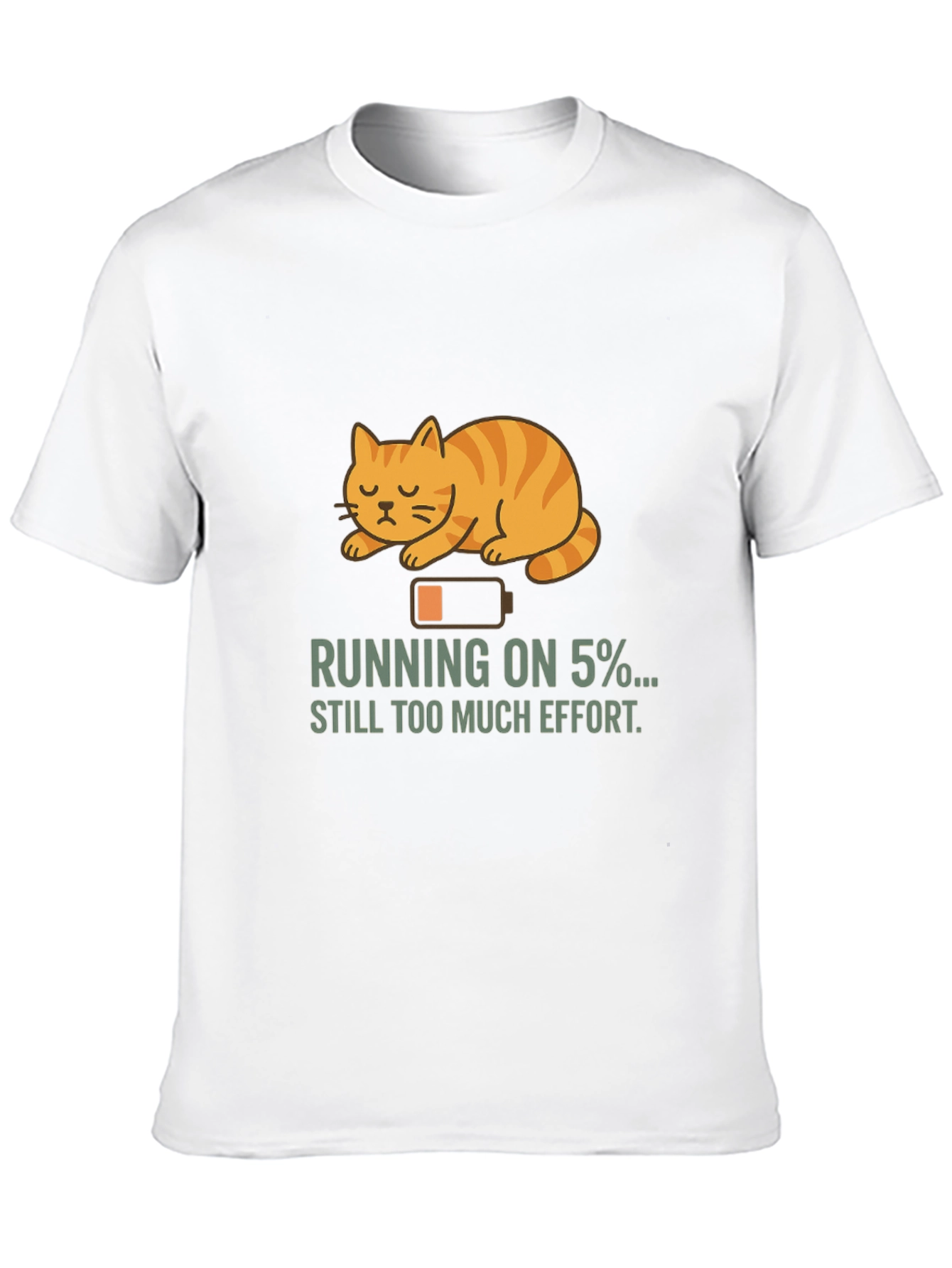 Black Running on 5% Cat T-Shirt view 10