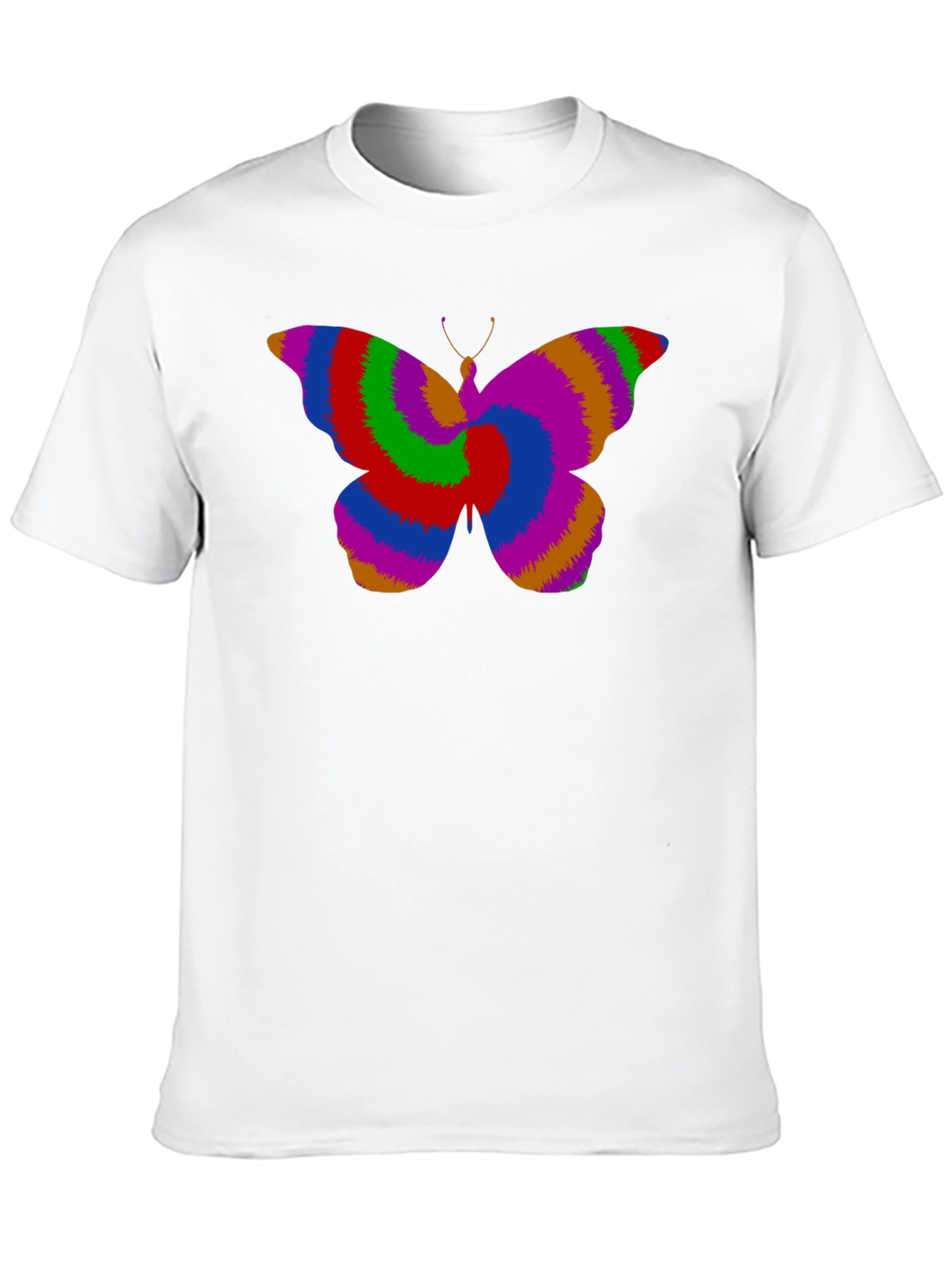 Black Psychedelic Butterfly Graphic Tee view 10