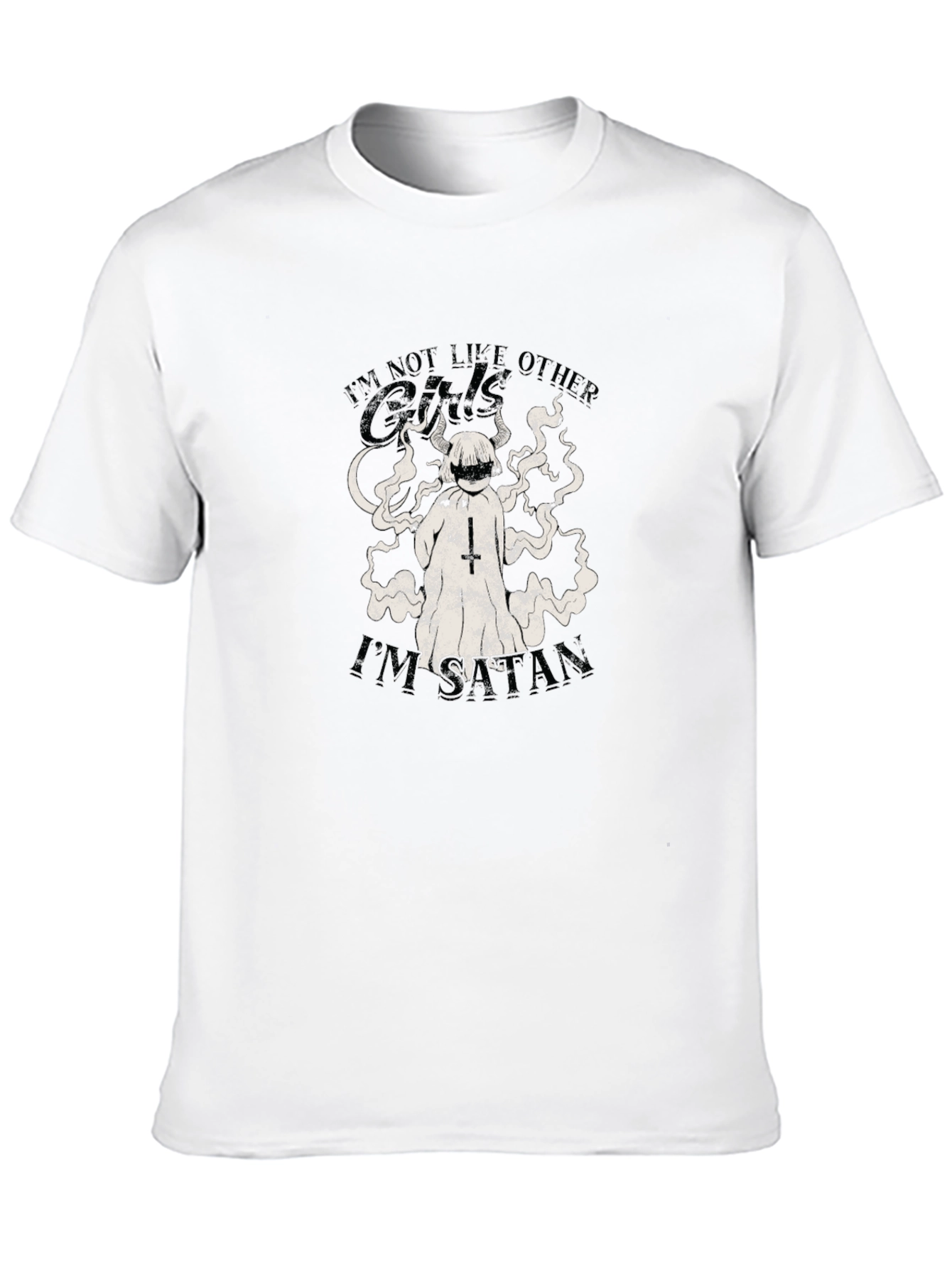 Black I'm Not Like Other Girls I'm Satan T-Shirt view 10