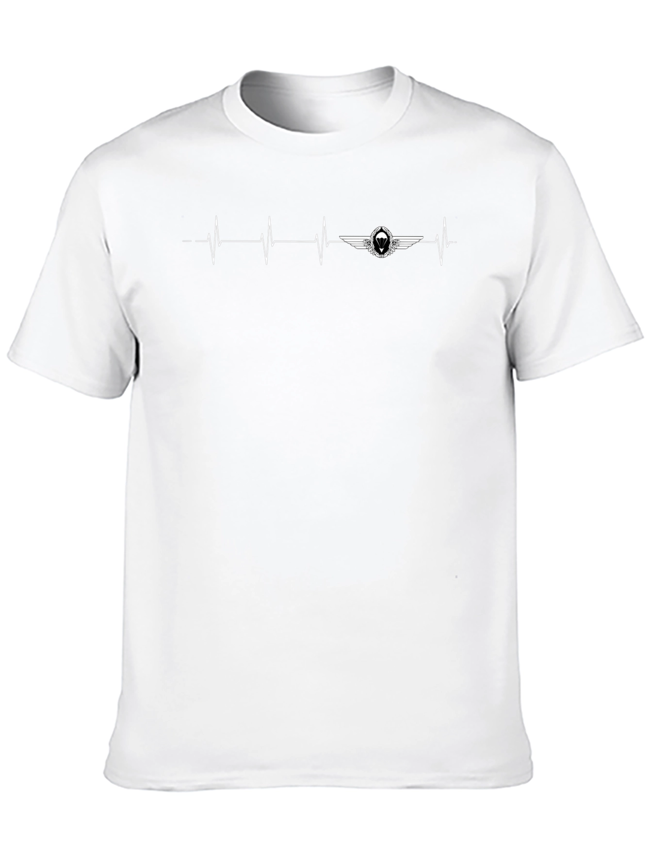 Black Pilot Heartbeat T-Shirt - Aviation Enthusiast Tee view 10