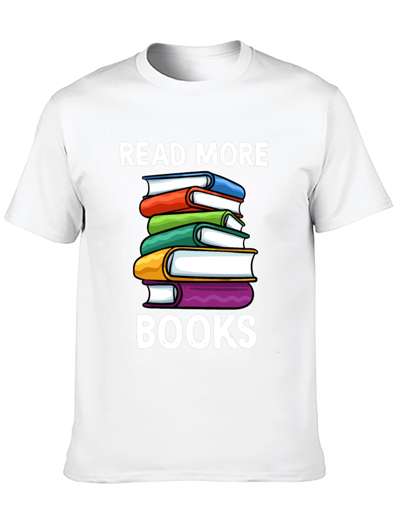 Black Read More Books T-Shirt - Book Lover Tee view 10