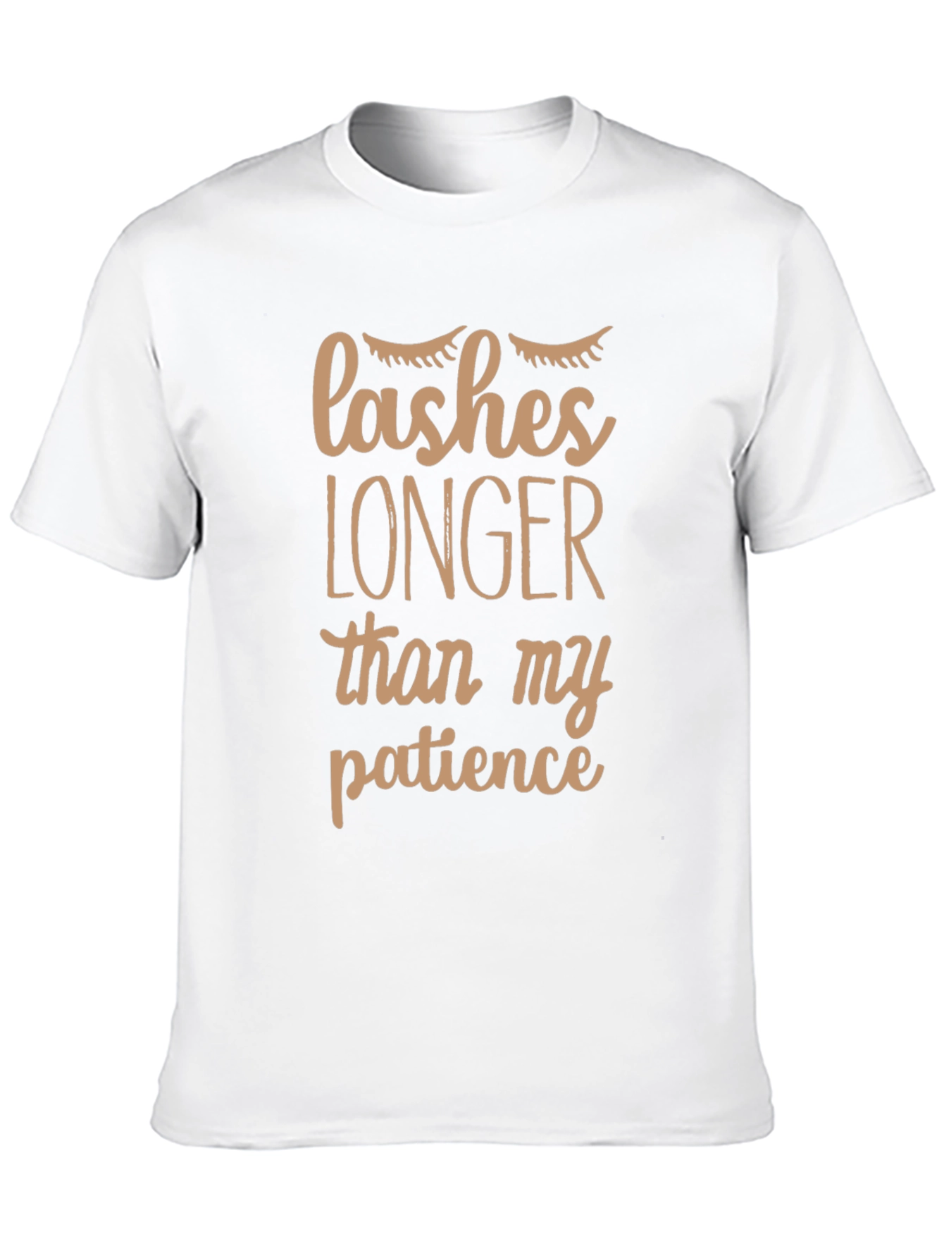 Black Lashes Longer Than My Patience Graphic Tee view 10