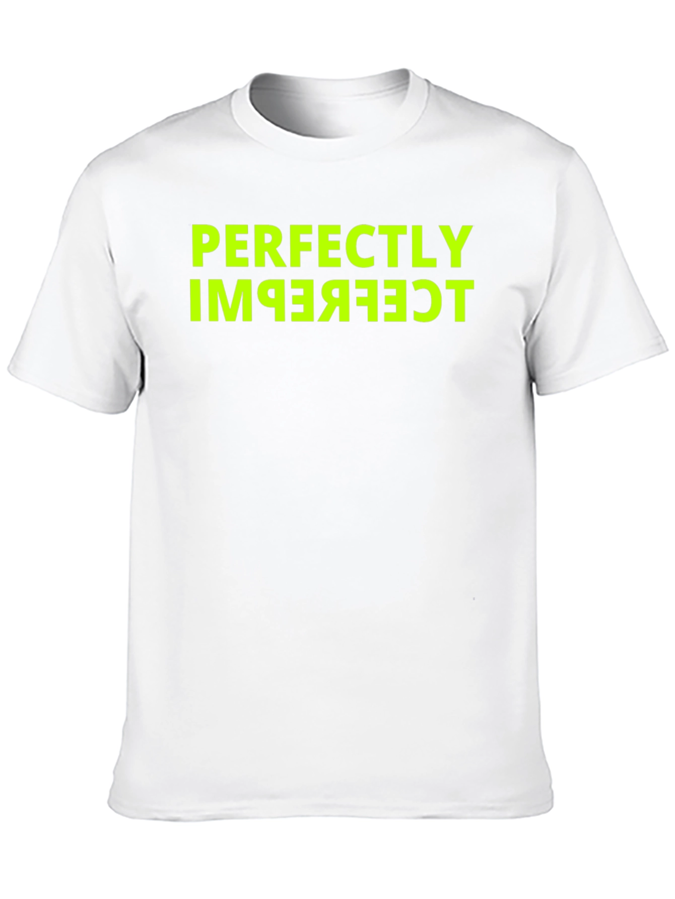 Black Perfectly Imperfect Funny Graphic Tee - Black view 10