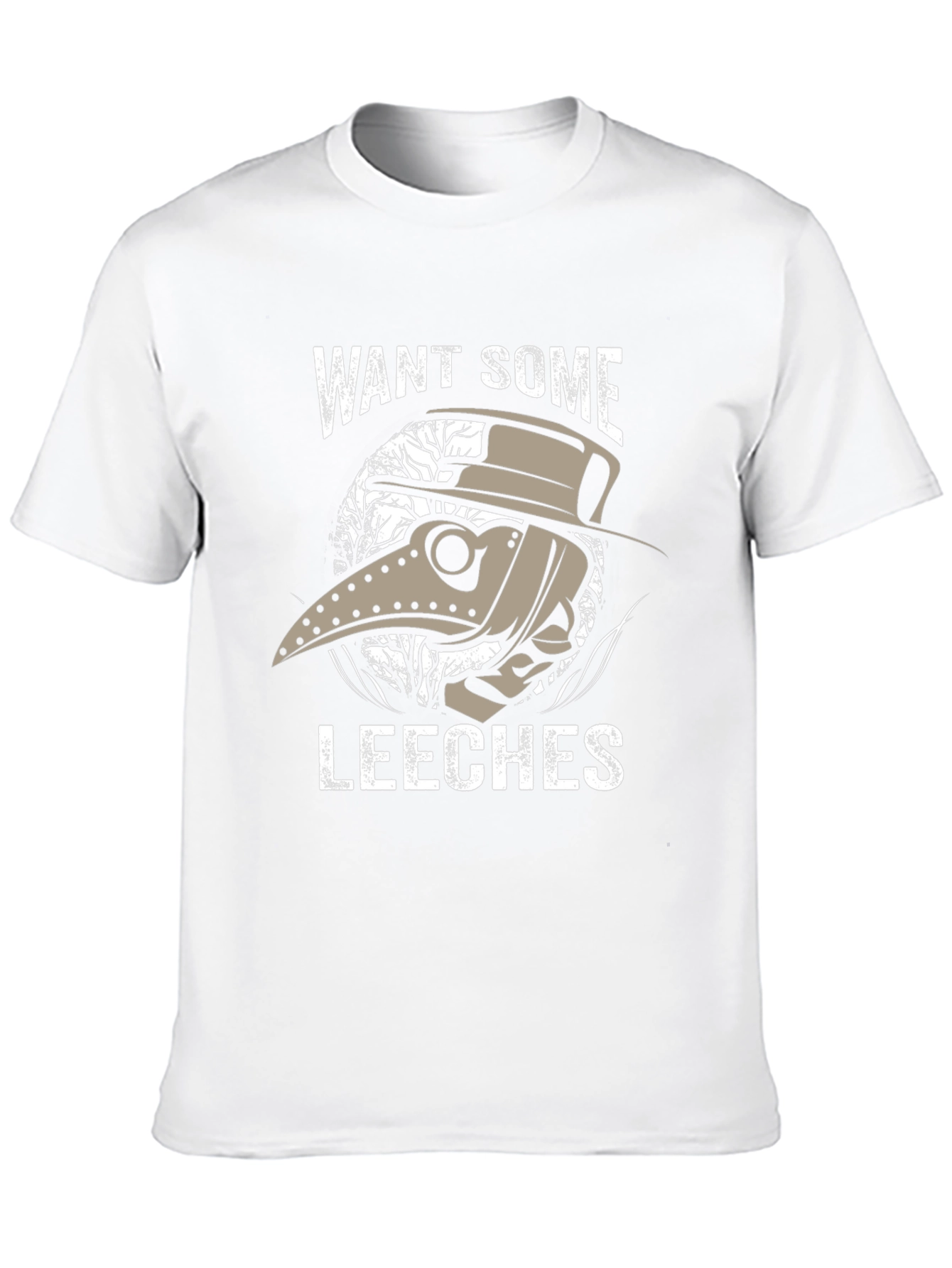 Black Plague Doctor Leeches T-Shirt - Unique Graphic Tee view 10