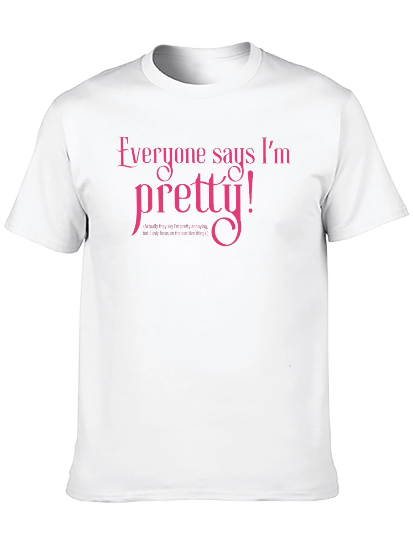 Black Pretty! Novelty Graphic T-Shirt - Black view 10