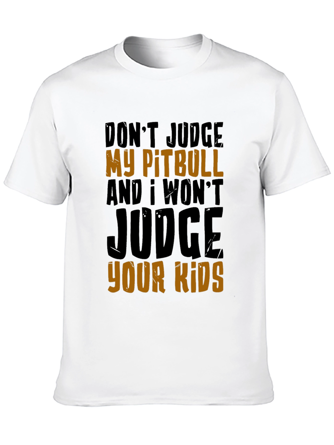 Black Don't Judge My Pitbull T-Shirt view 10