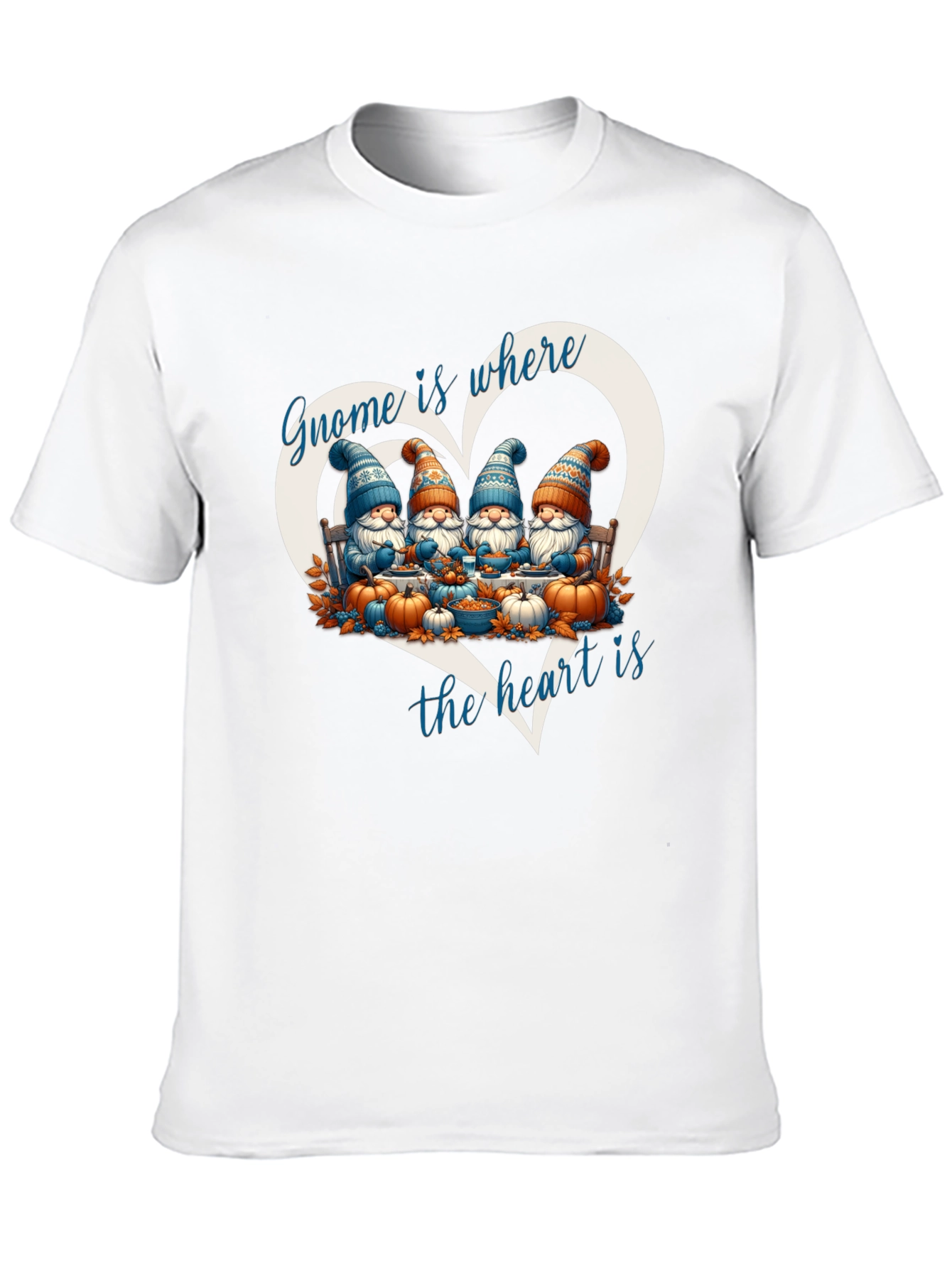 Black Gnome is Where the Heart is T-Shirt view 10