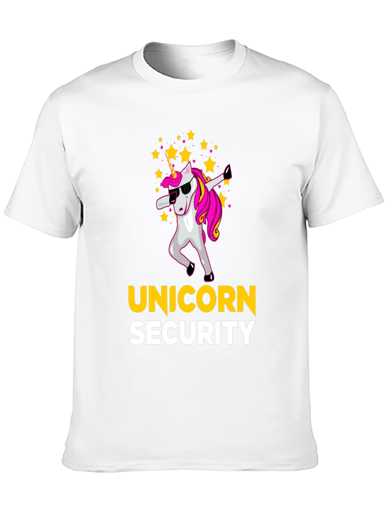 Black Unicorn Security Graphic T-Shirt - Fun & Unique Design view 10
