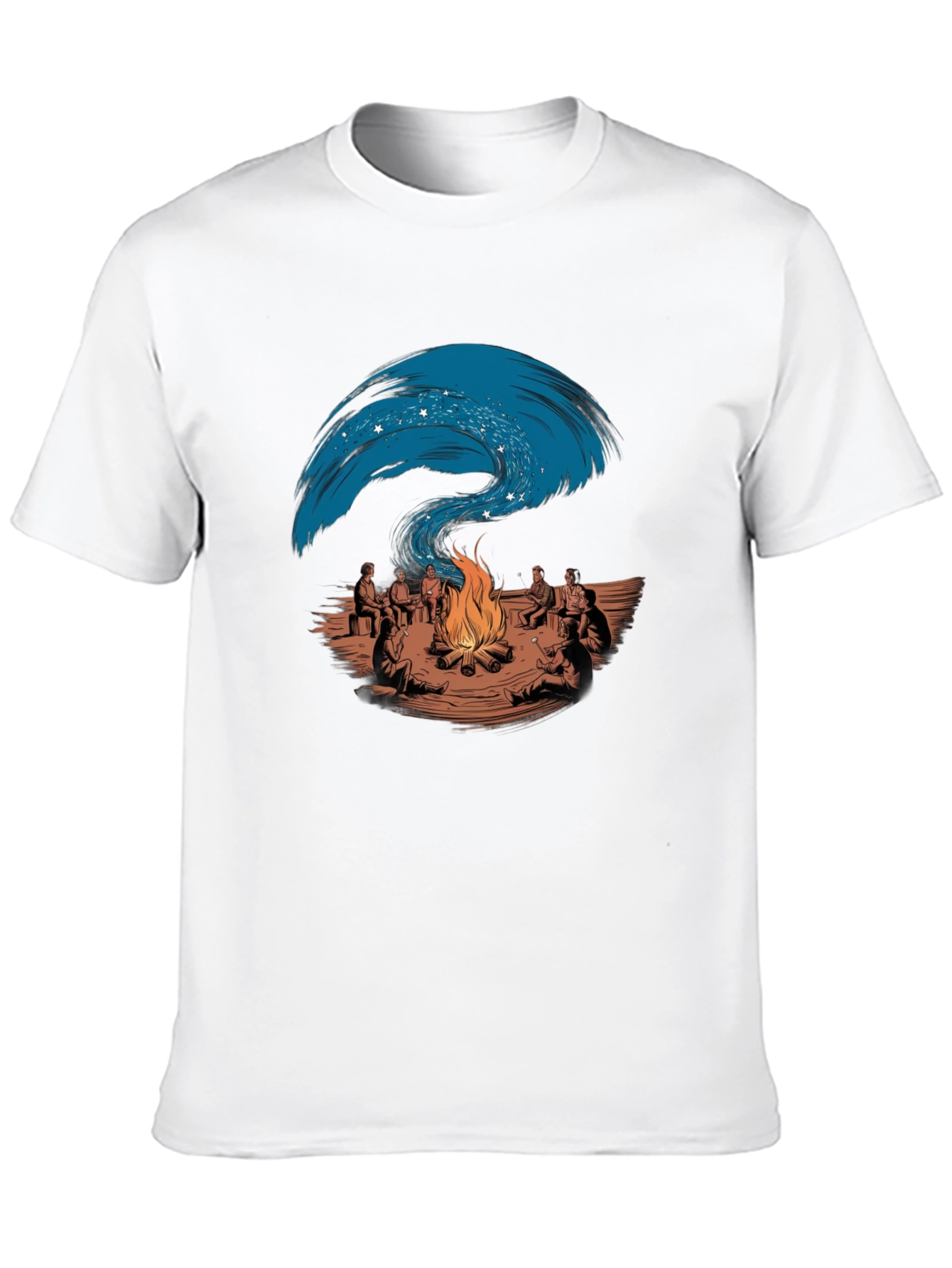 Black Campfire Story T-Shirt view 10