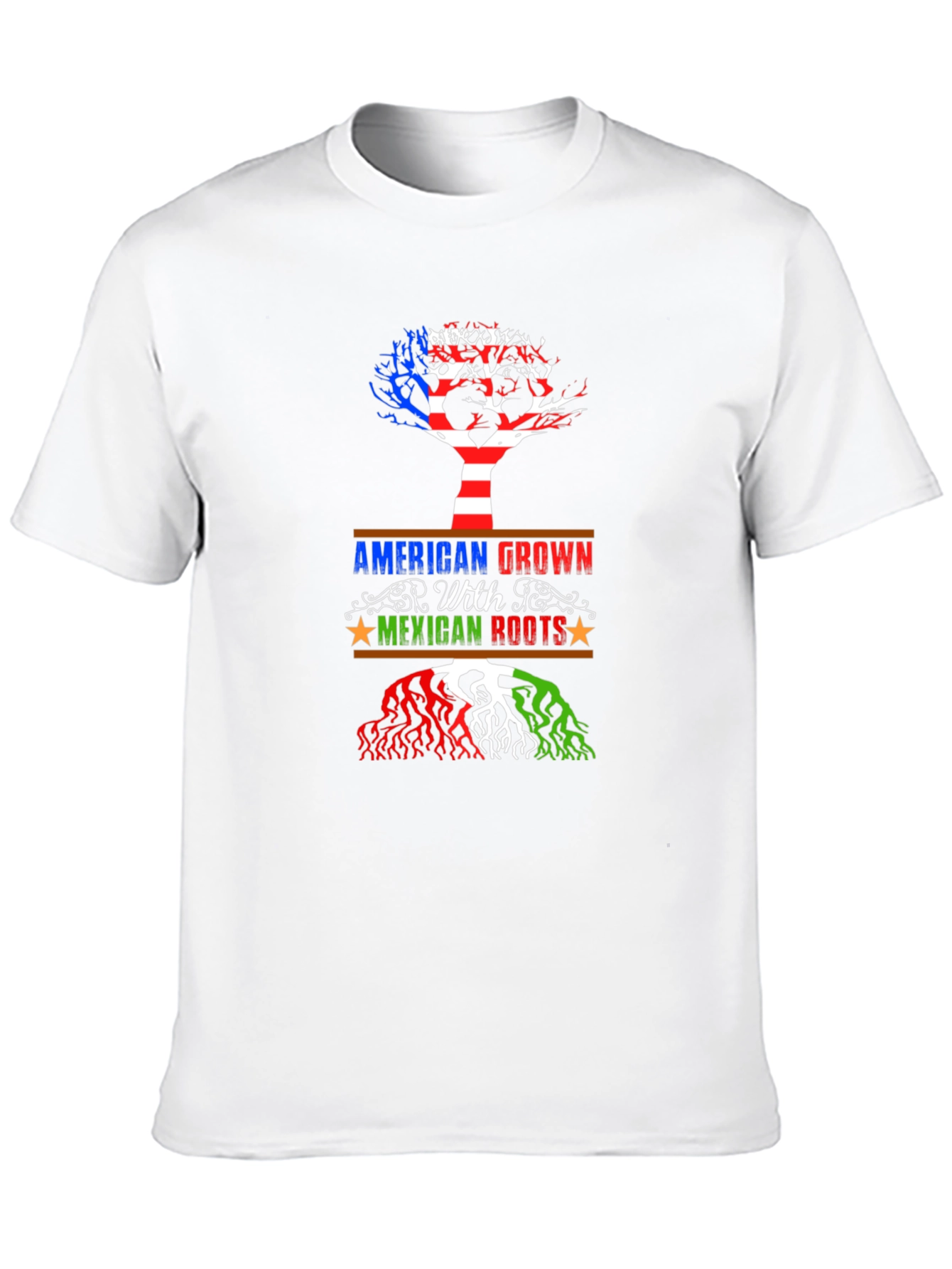 Black American Grown with Mexican Roots Graphic Tee view 10