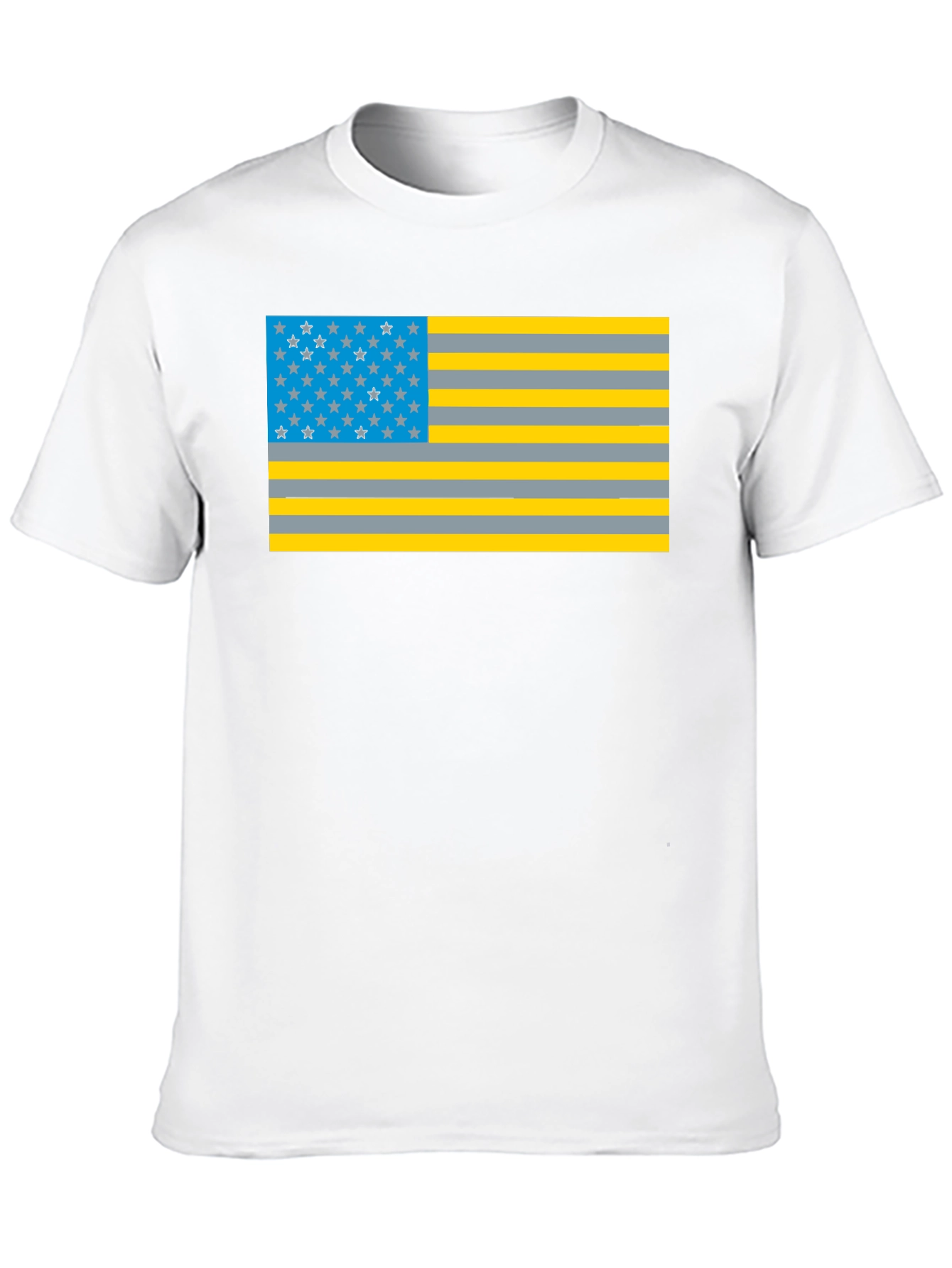 Black Novelty American Flag Graphic T-Shirt view 10