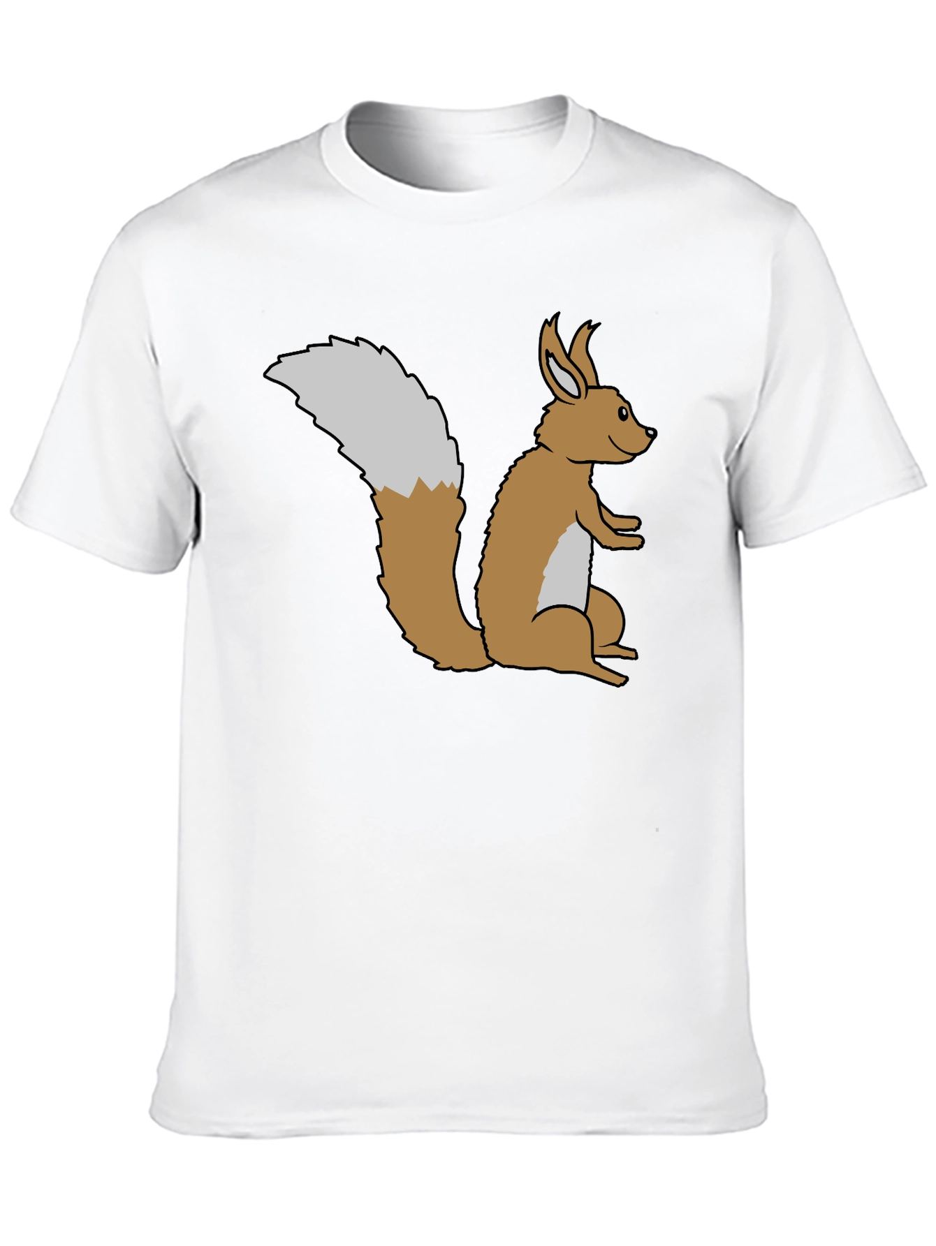 Black Squirrel Graphic Tee - Soft Black Cotton view 10