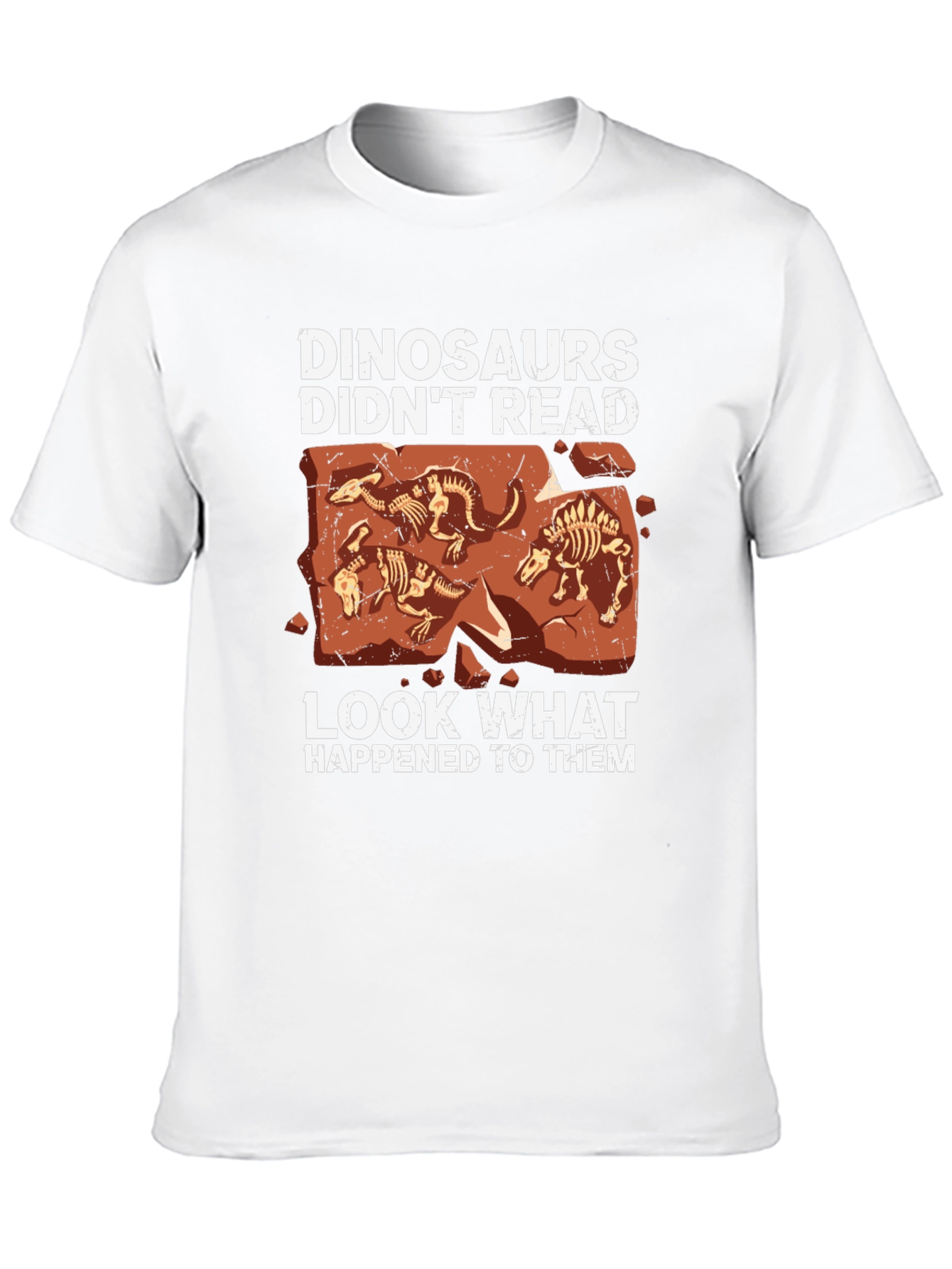 Black Dinosaurs Didn't Read Graphic Tee view 10