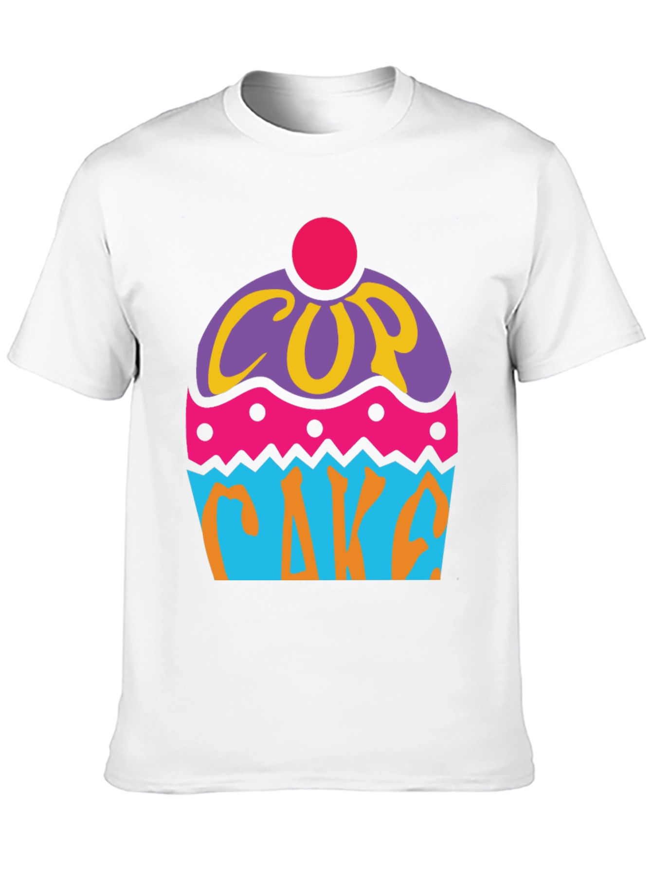 Black Fun Cupcake Graphic Tee - Black Cotton T-Shirt view 10