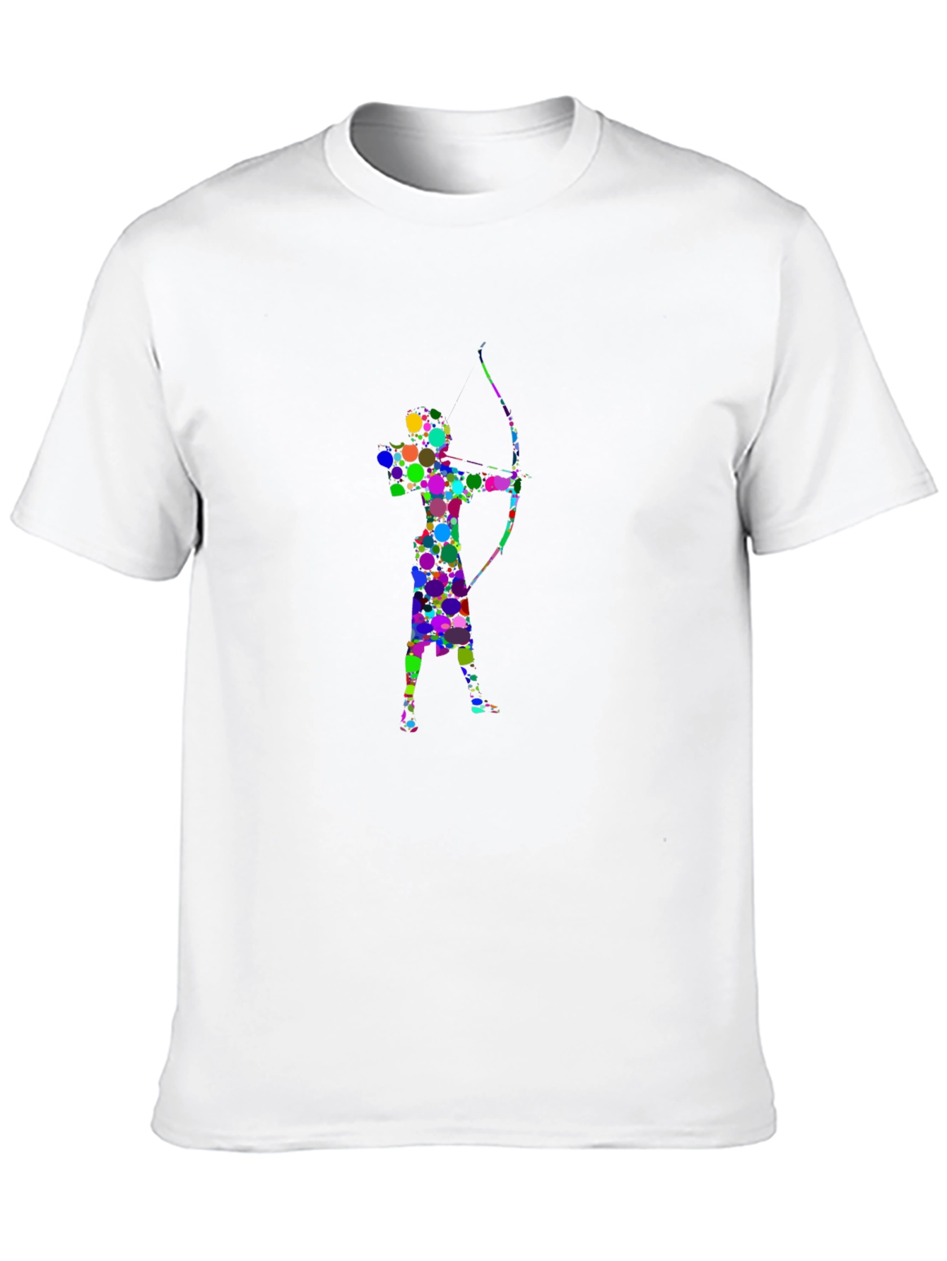 Black Archer Silhouette Graphic Tee - Stylish Black T-Shirt view 10