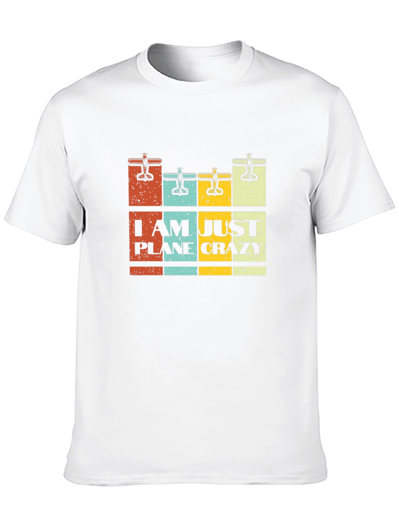 Black I Am Just Plane Crazy Black Graphic Tee view 10