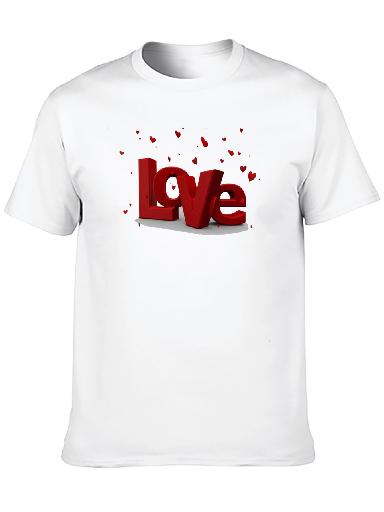 Black Love Graphic Tee - Men's Valentine's Day Shirt view 10