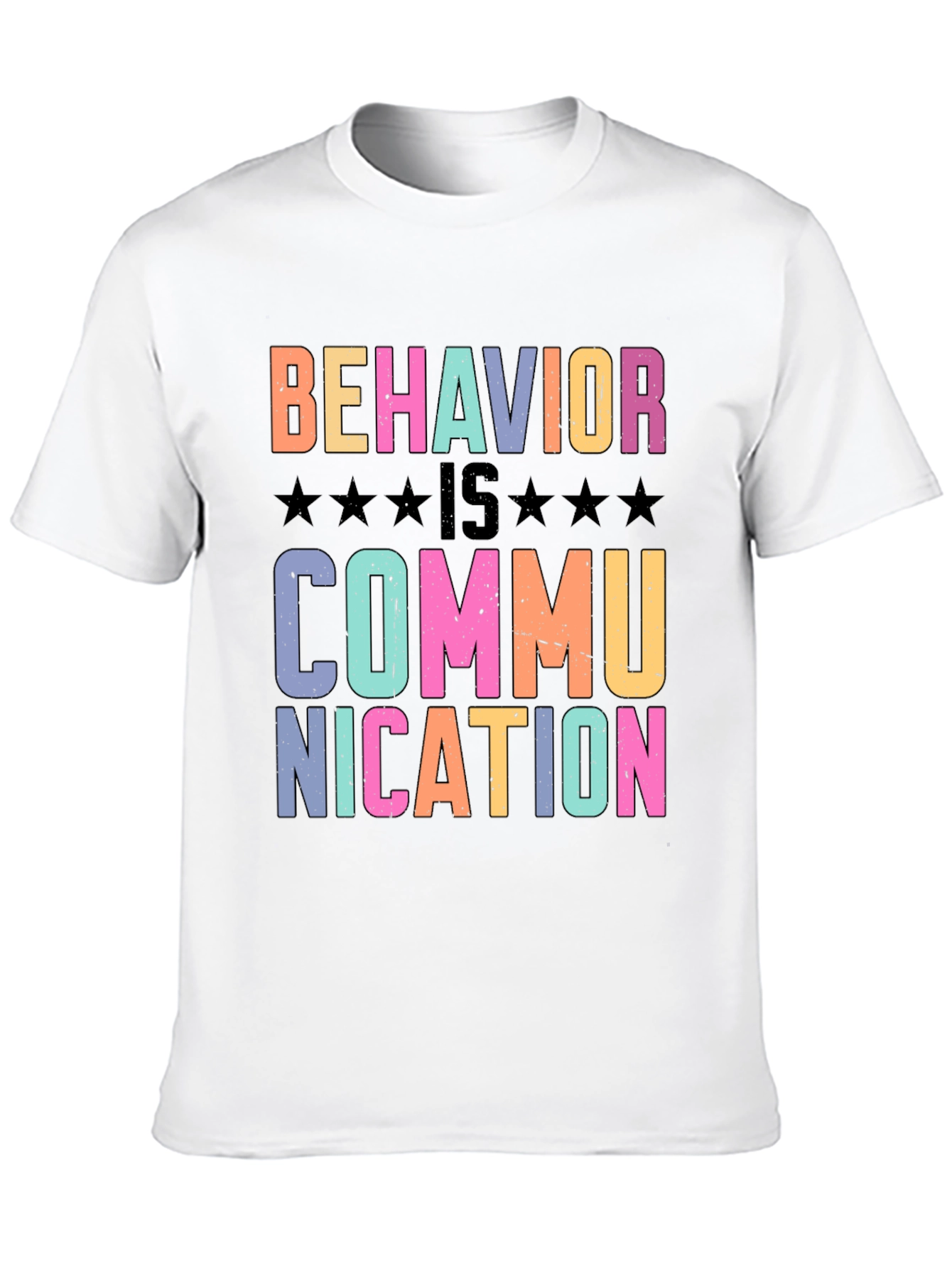 Black Behavior is Communication Graphic T-Shirt view 10