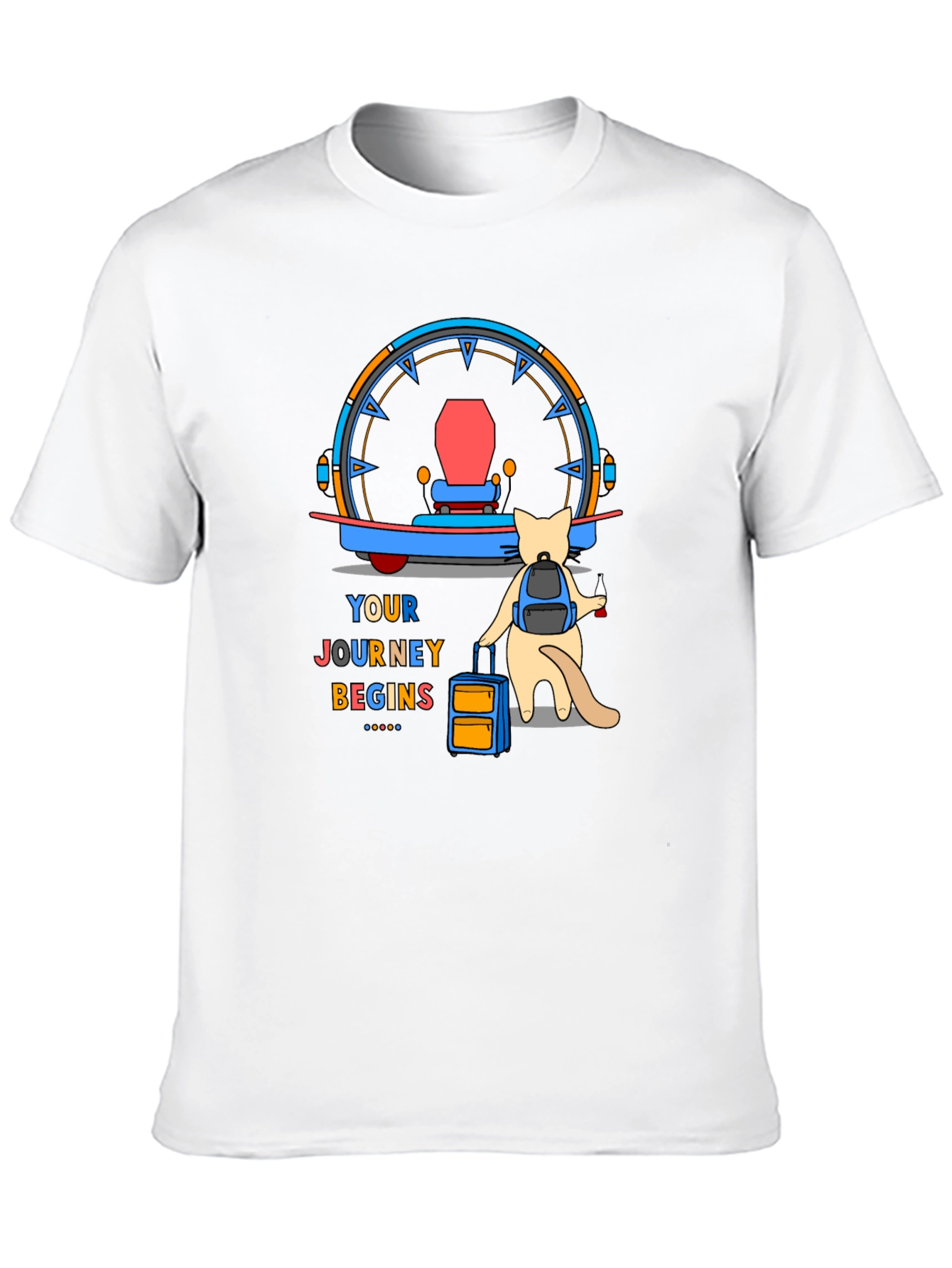 Adventure Cat T-Shirt: Your Journey Begins - 10