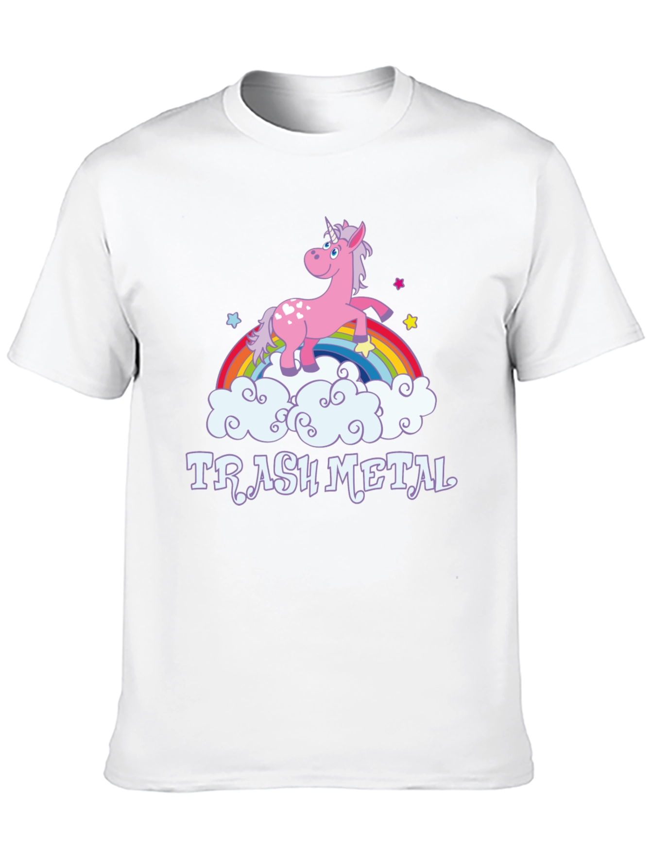 Black Trash Metal Unicorn T-Shirt view 10