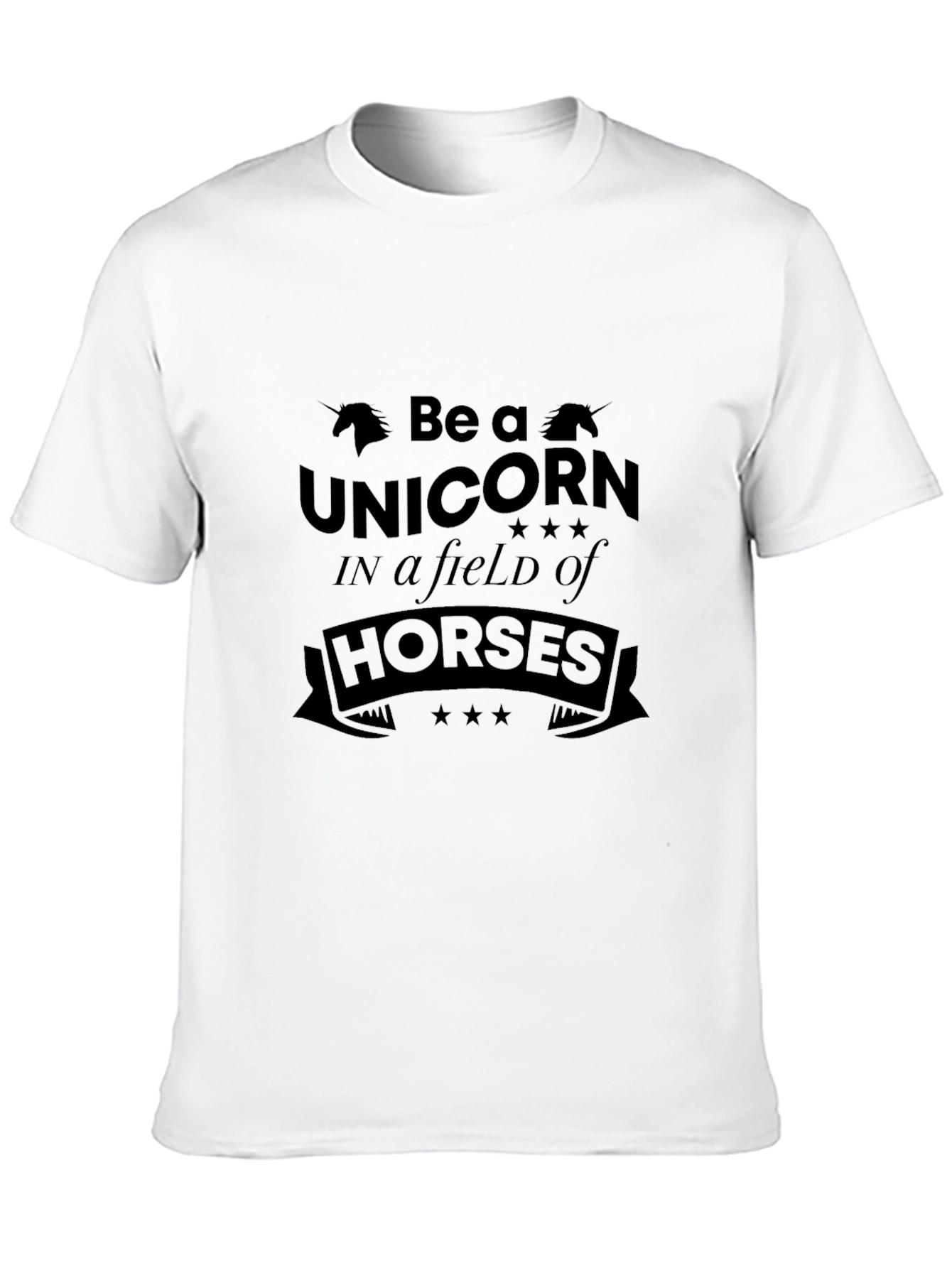Black Unicorn Graphic Black T-Shirt - Unique Design view 10