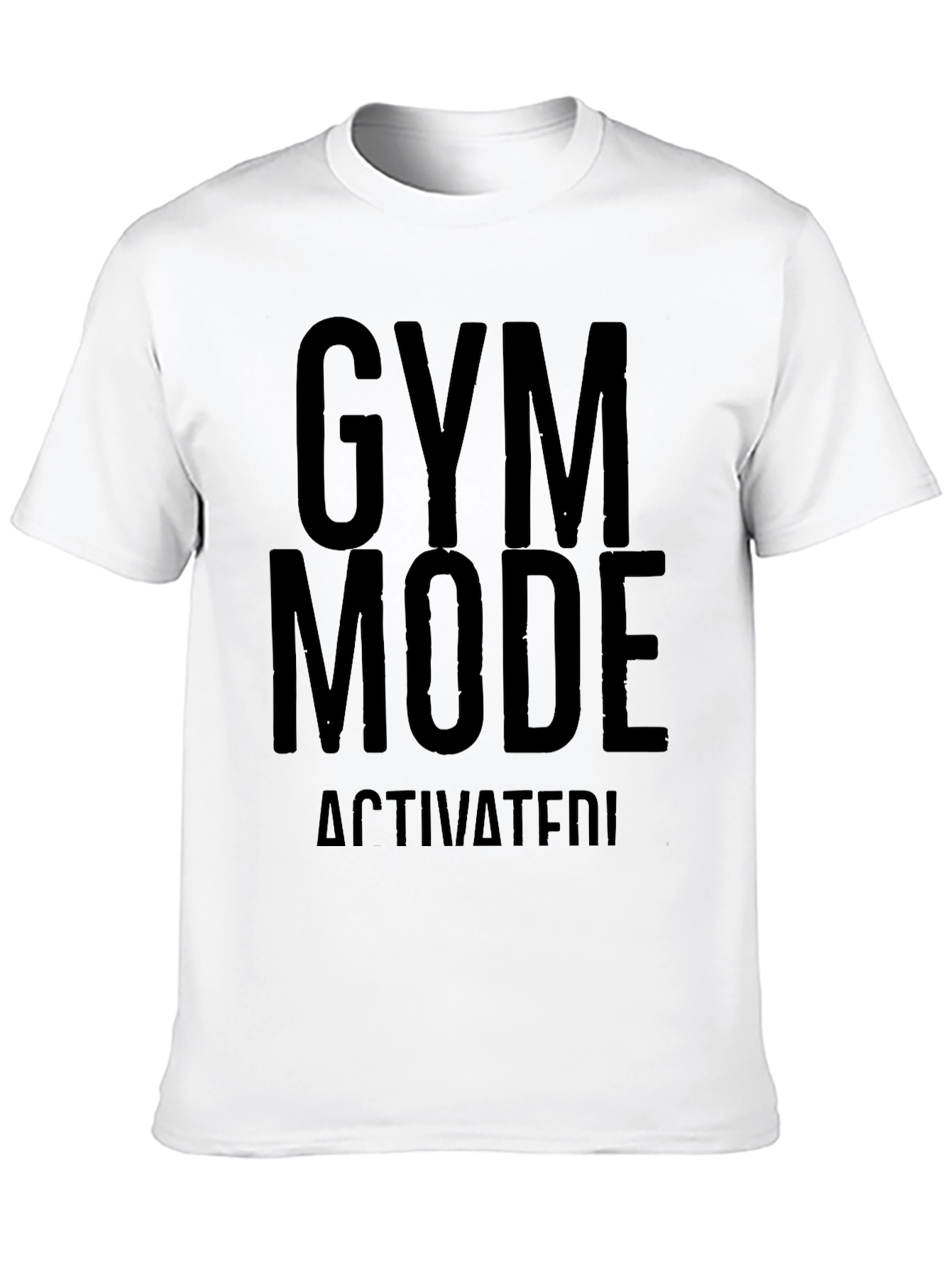 Black Gym Mode Activated T-Shirt view 10