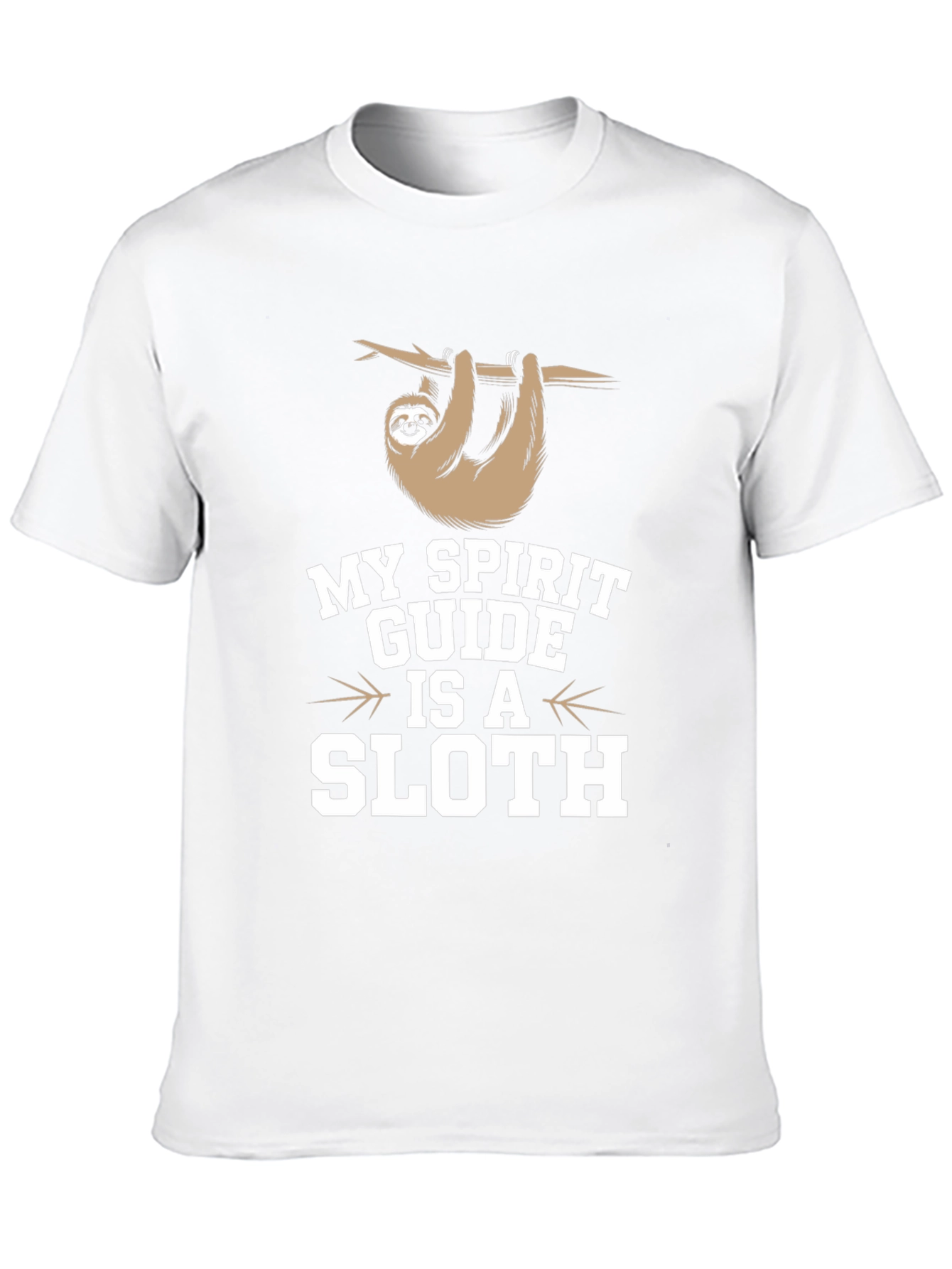 Black My Spirit Guide Is A Sloth Graphic Tee view 10