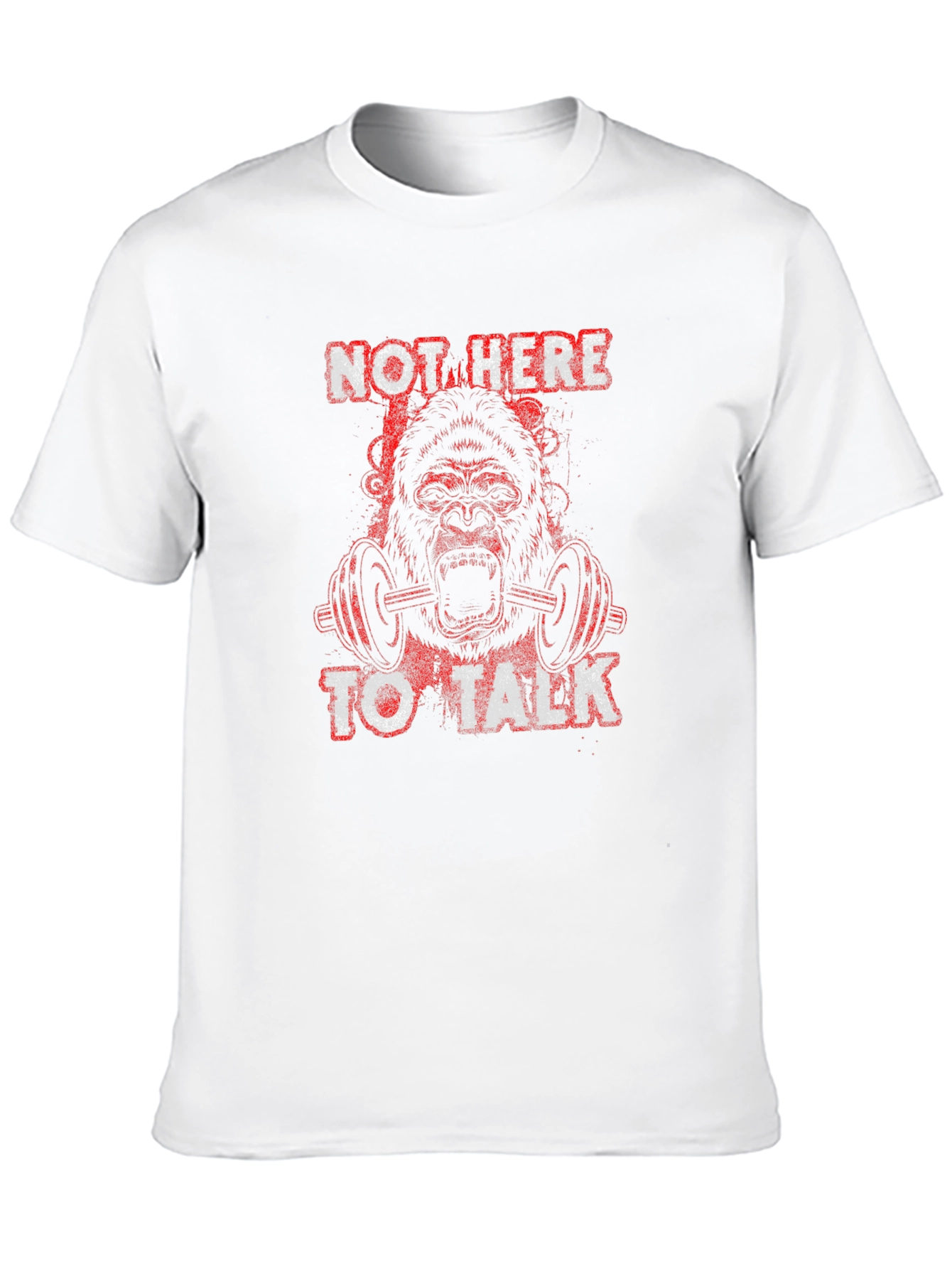 Black Gorilla Gym T-Shirt - Not Here to Talk view 10