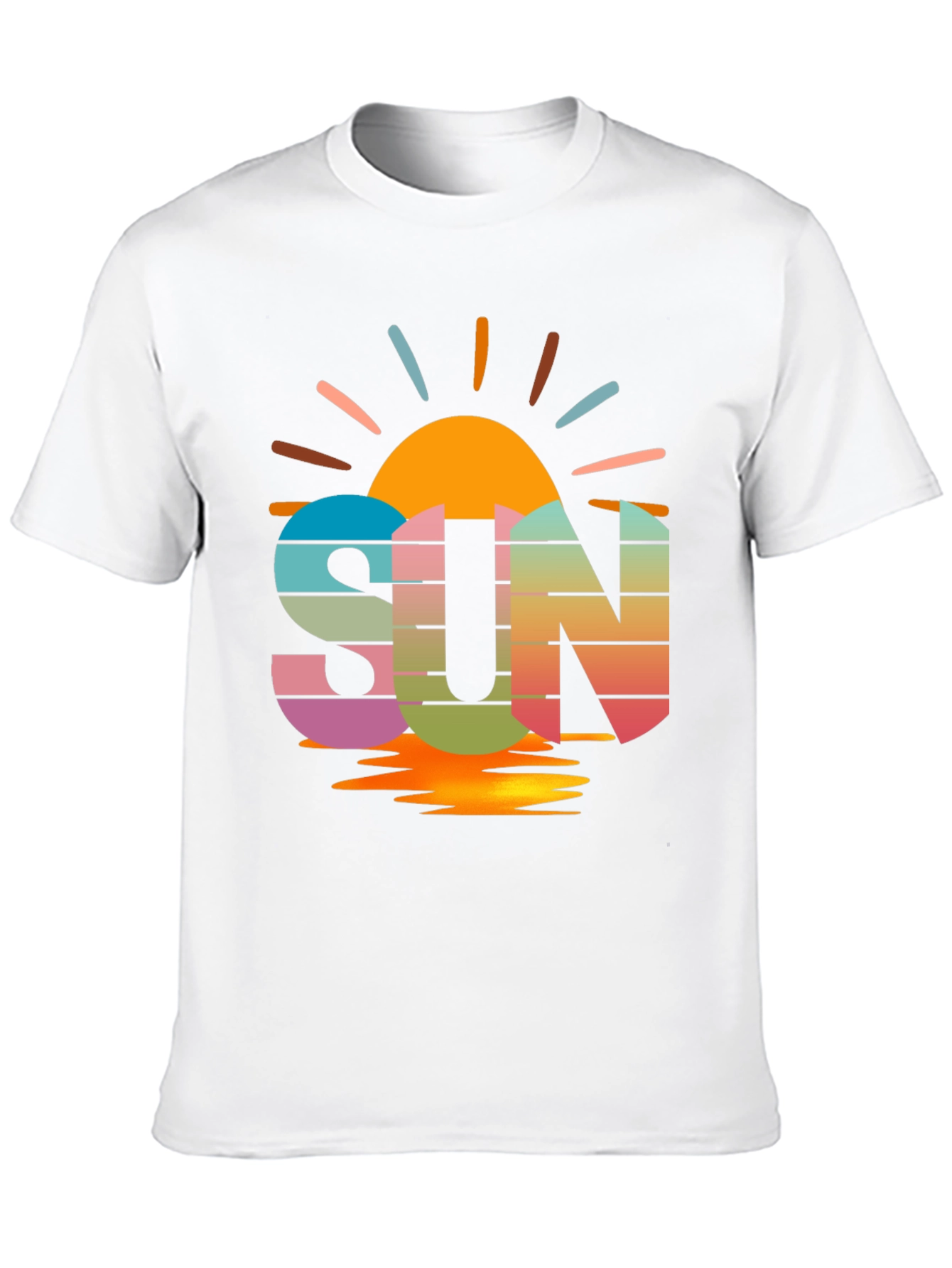Black Retro SUN T-Shirt view 10