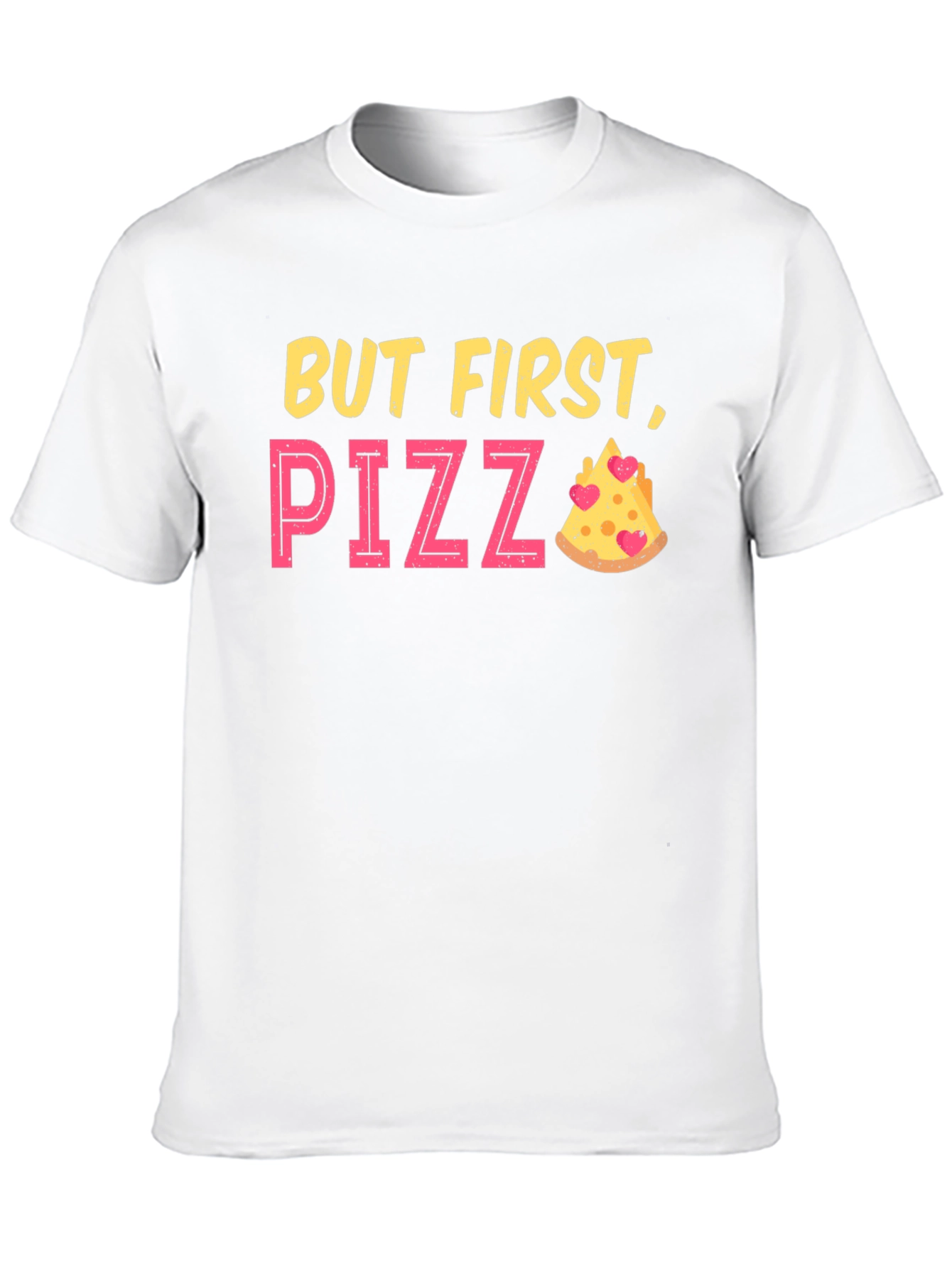 Black But First Pizza Funny Graphic T-Shirt view 10
