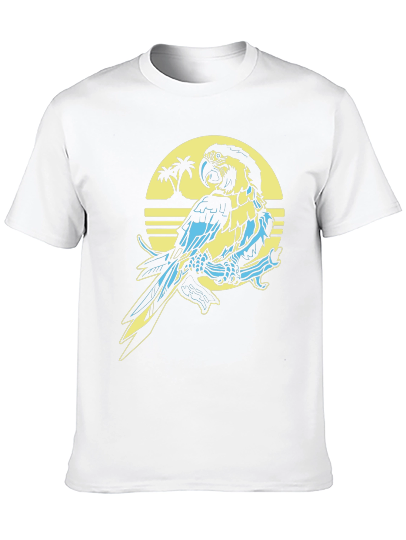 Black Tropical Parrot T-Shirt - Island Vibes view 10