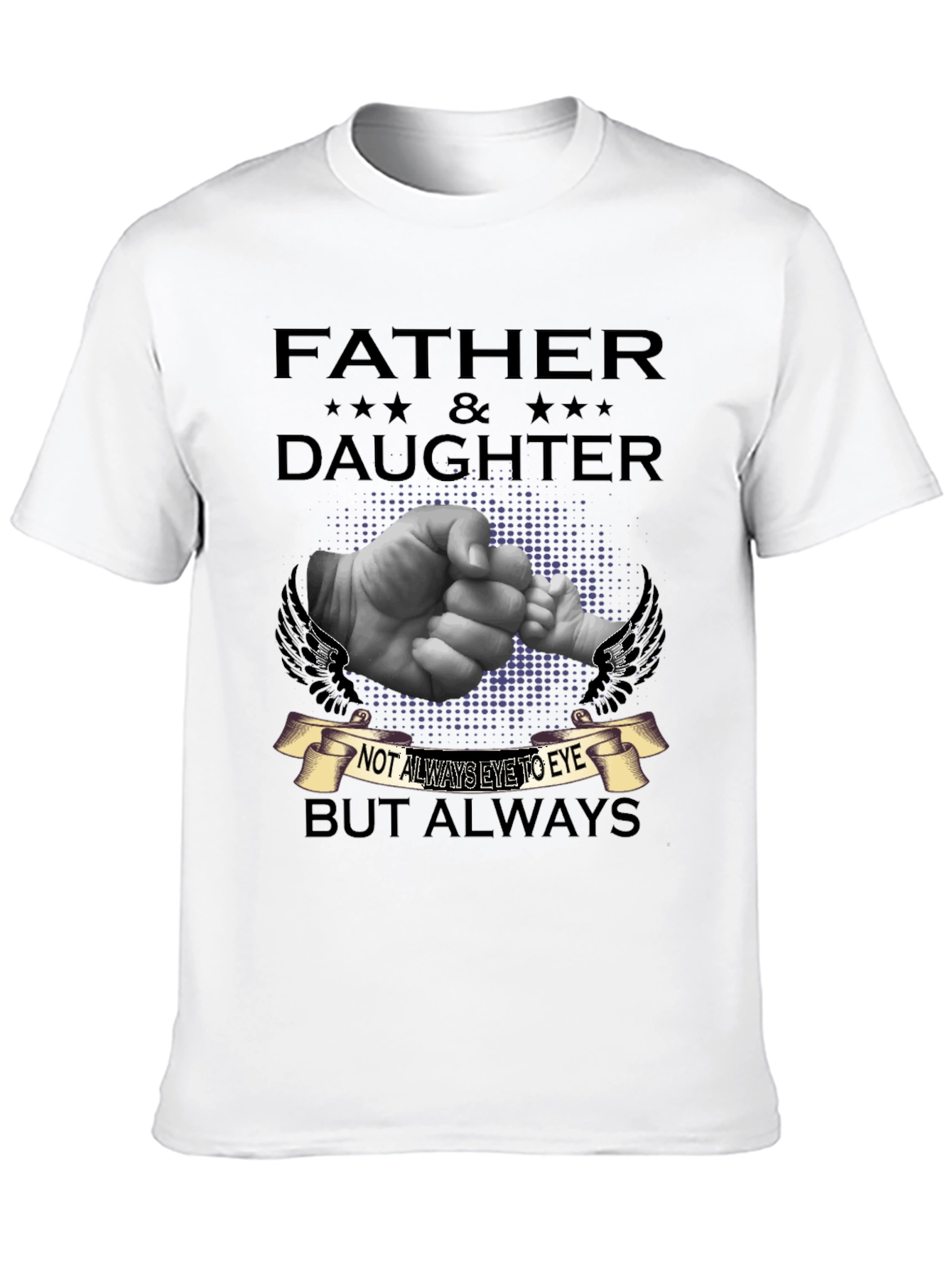 Black Father & Daughter T-Shirt - Always Connected view 10