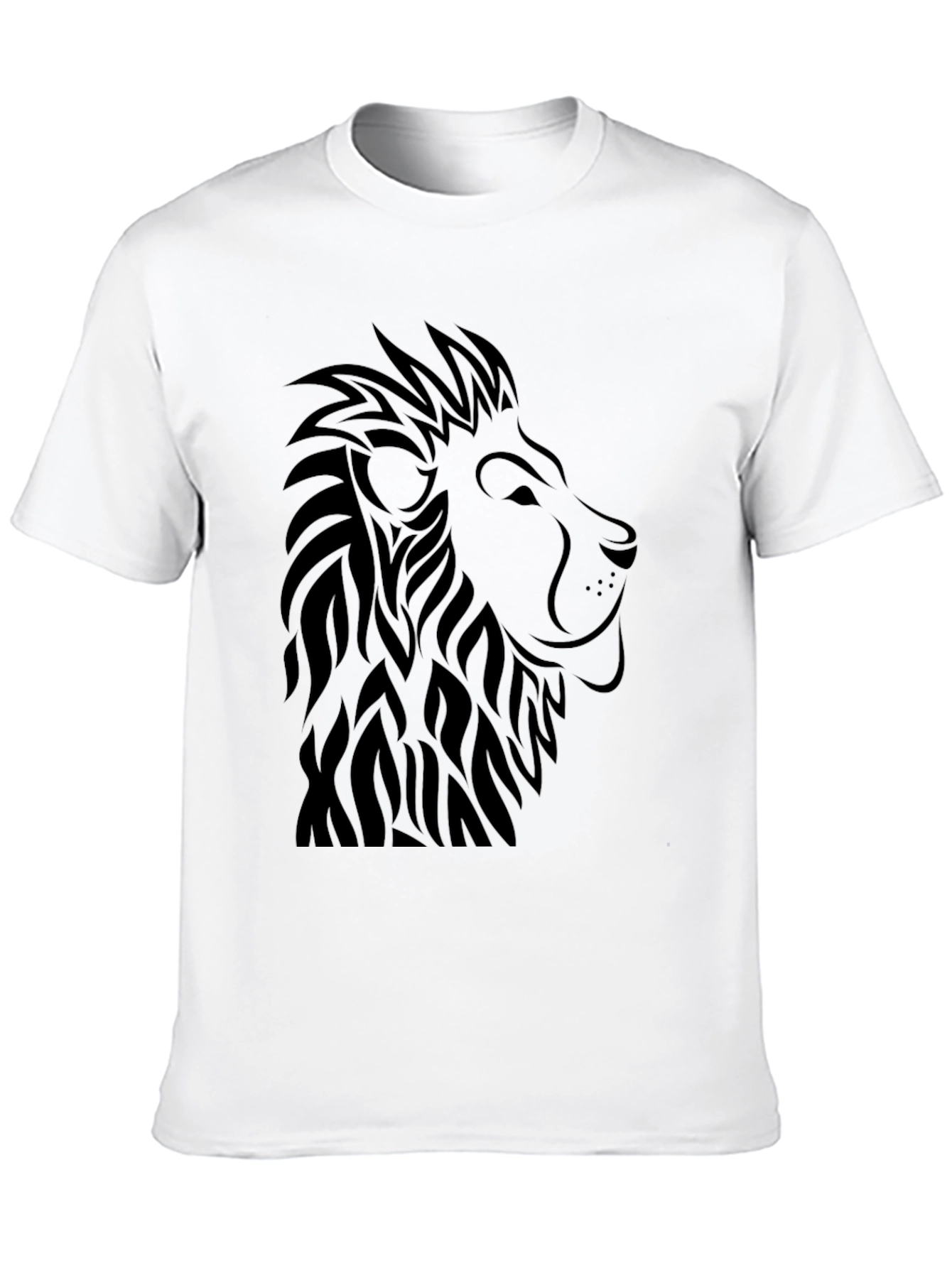 Black Lion Graphic Tee - Black Casual Shirt view 10