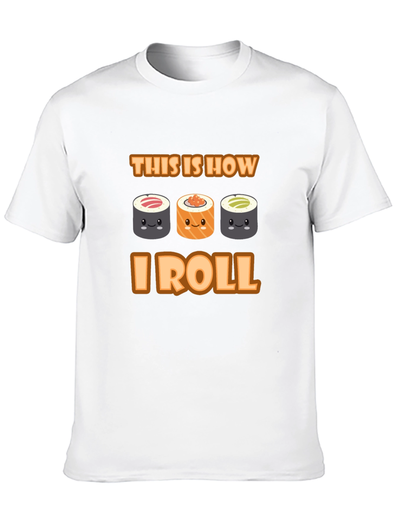 Black Sushi Roll T-Shirt - This Is How I Roll view 10