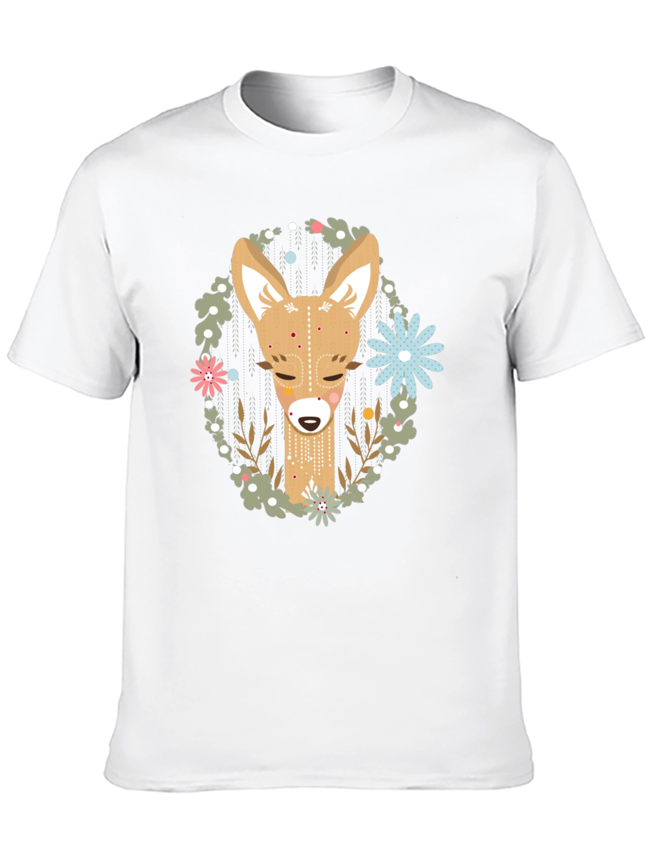 Black Deer Graphic Tee - Black Cotton Blend view 10