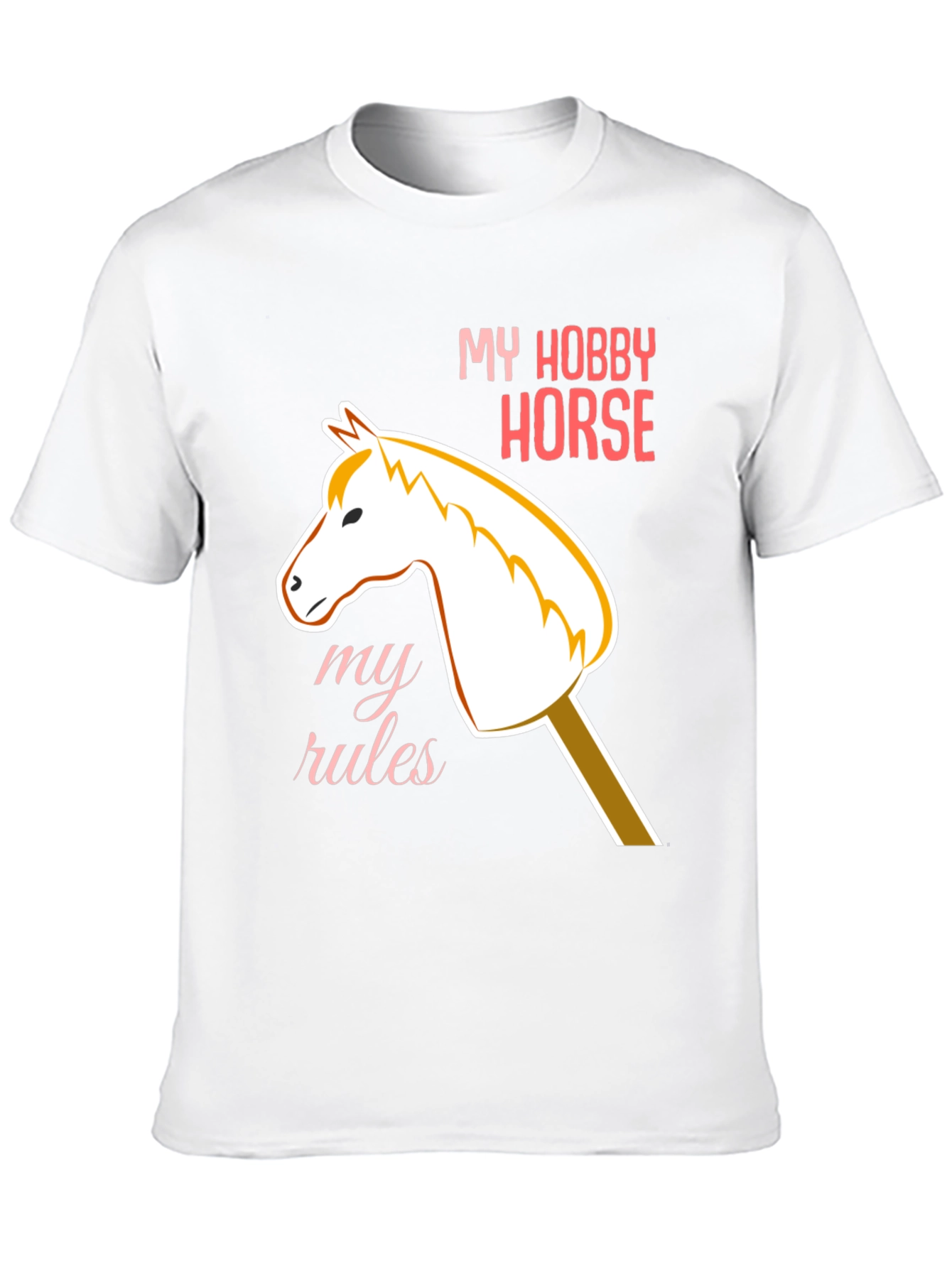 Black My Hobby Horse T-Shirt - Playful Equestrian Style view 10